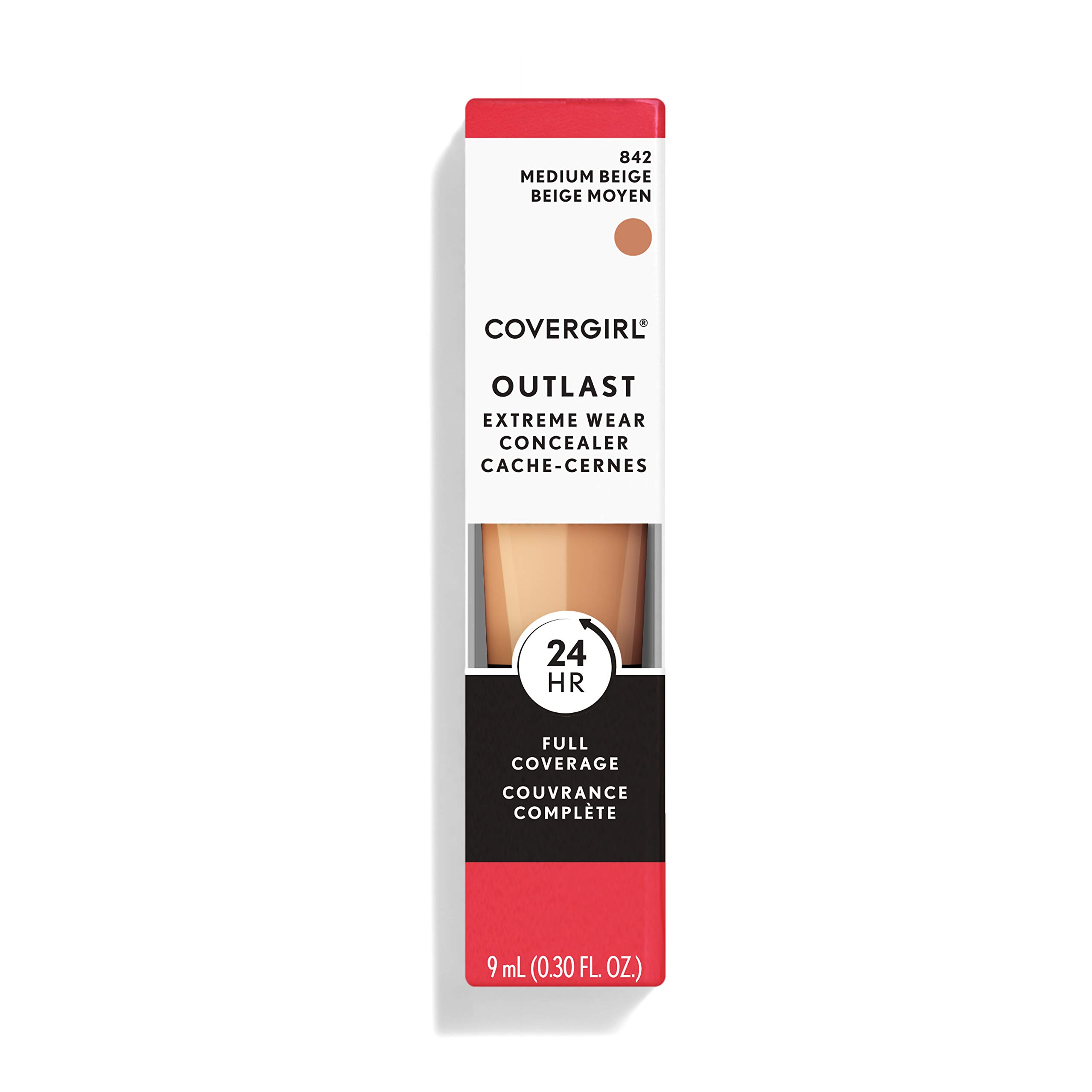 Foto 4 pulgar | Corrector Covergirl Outlast Extreme Wear Medium Beige 842 - Venta Internacional.