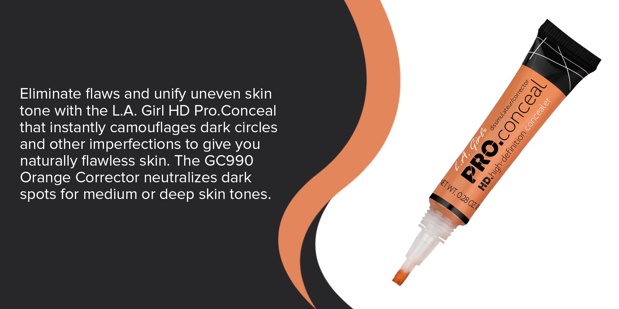 Foto 5 pulgar | Corrector L.a. Girl Pro Conceal Hd 8 Ml (corrector Naranja) - Venta Internacional.