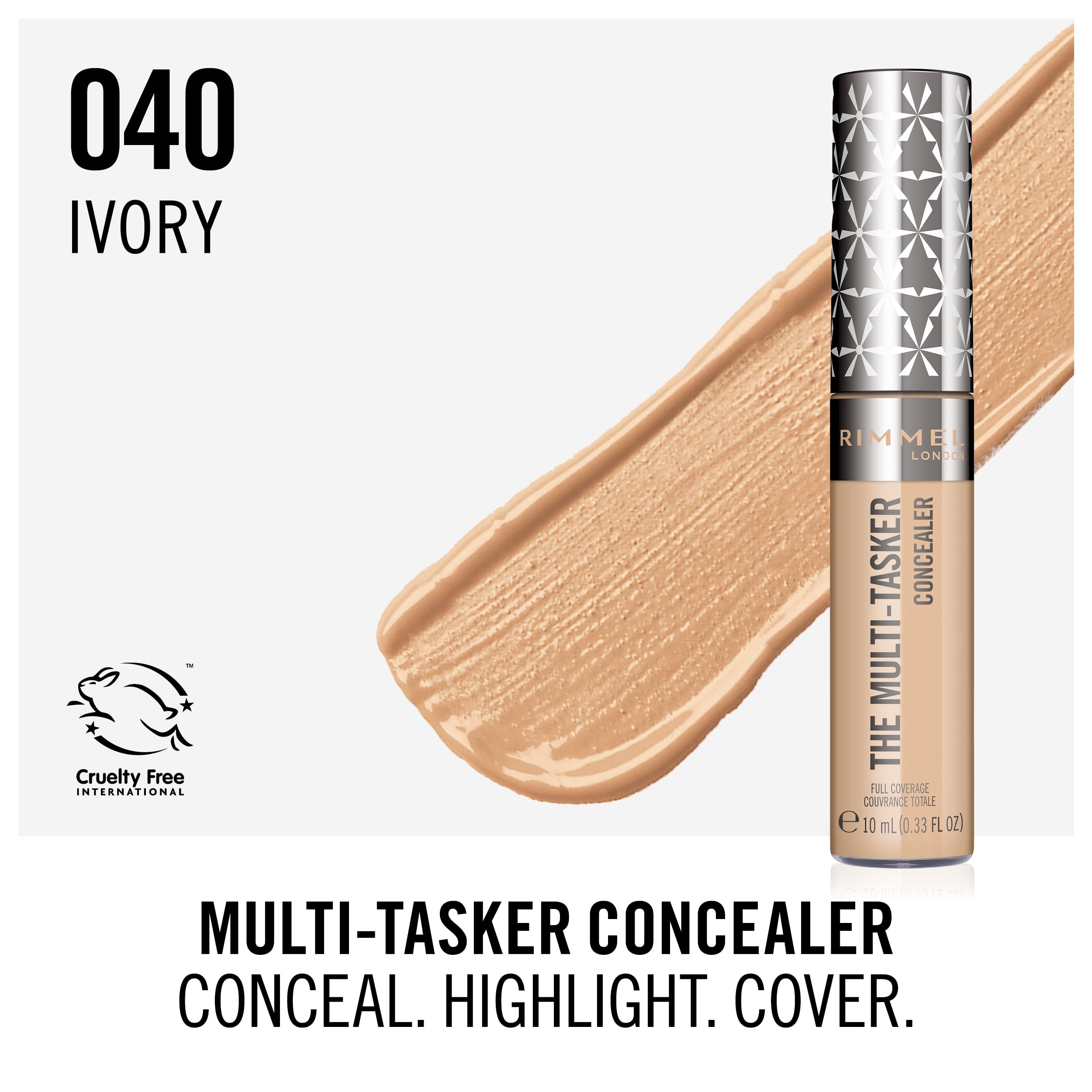 Foto 3 pulgar | Corrector Rimmel London Multitasker 040 Ivory, 10 Ml, Vegano - Venta Internacional.