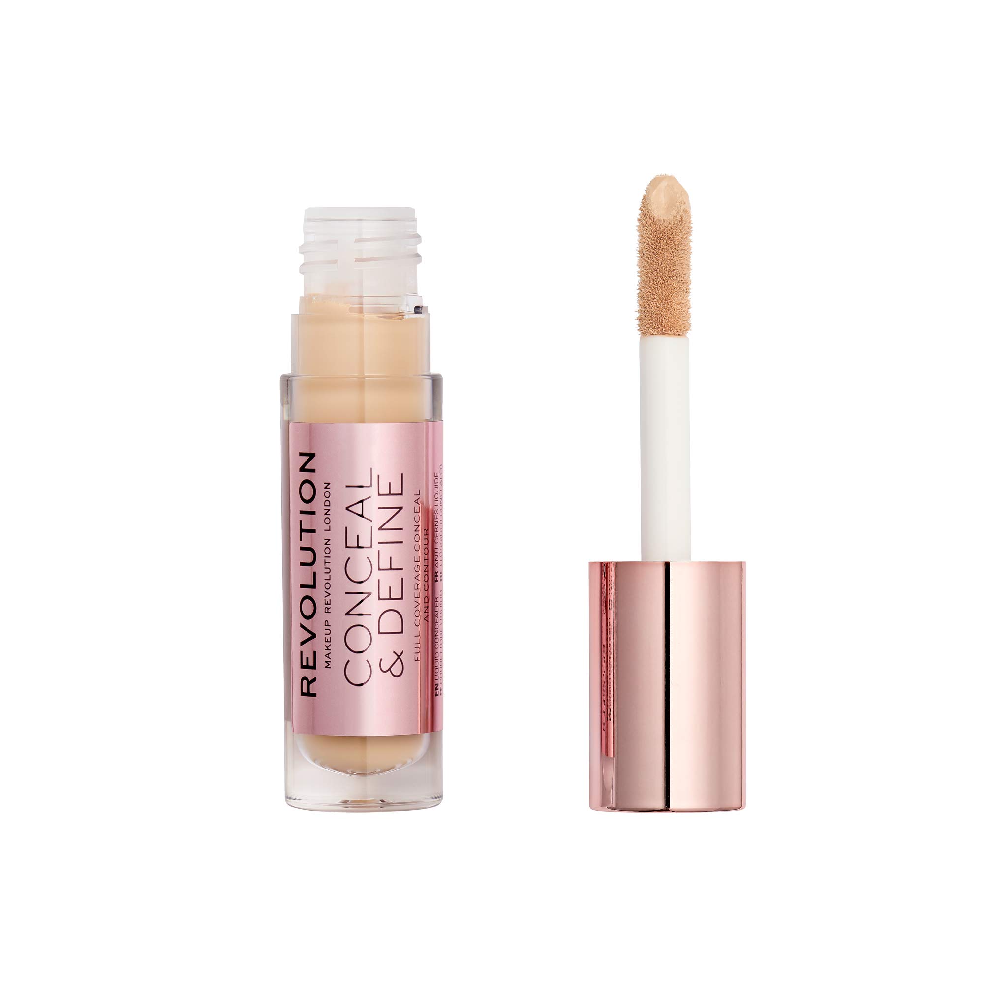 Foto 3 pulgar | Corrector Makeup Revolution Conceal & Define C5, 4 Ml, Para Piel Clara - Venta Internacional.