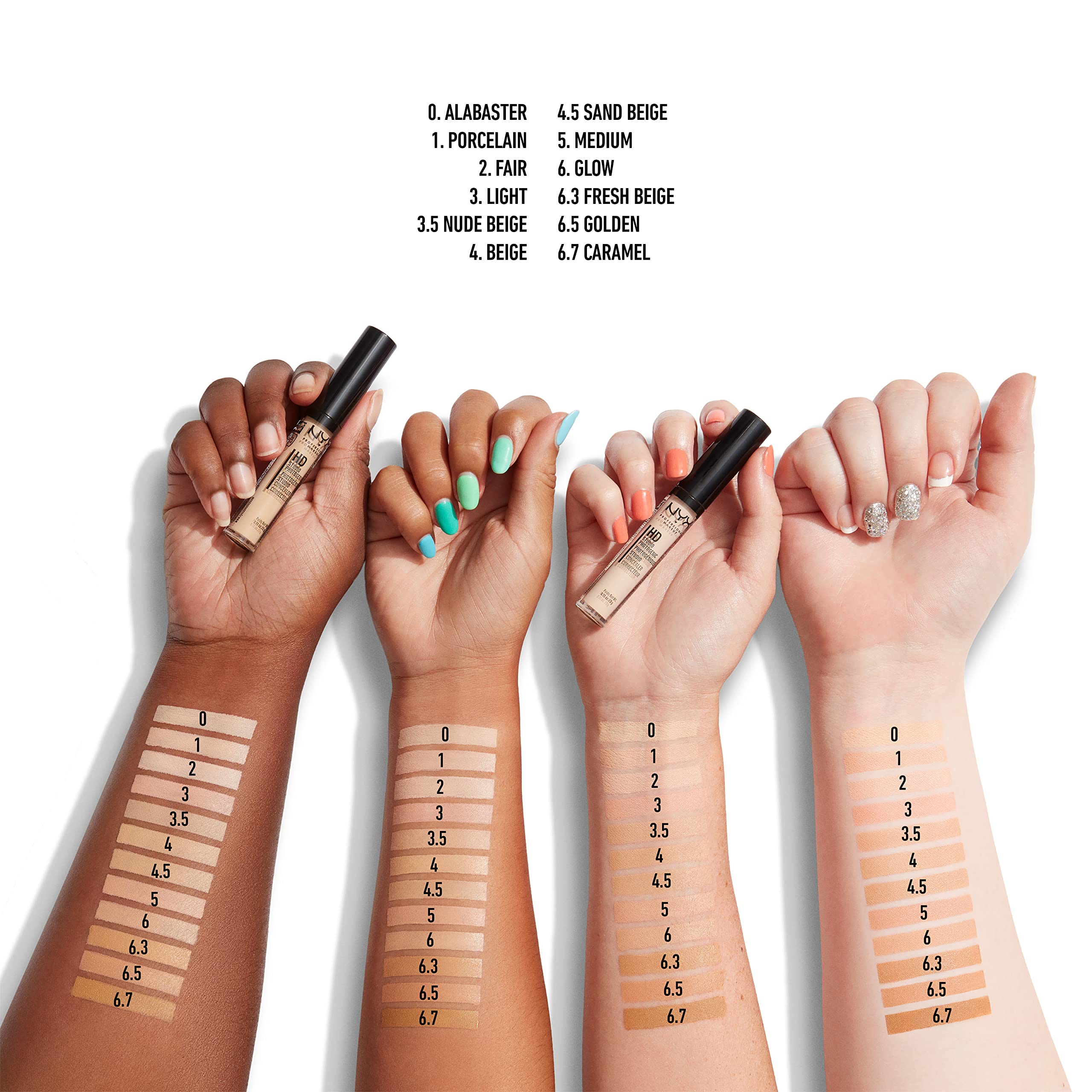 Foto 4 pulgar | Corrector Nyx Professional Makeup Hd Studio Photogenic Alabaster - Venta Internacional.