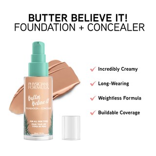 Foto 2 | Foundation + Concealer Physicians Formula Butter ¡créelo! - Venta Internacional.