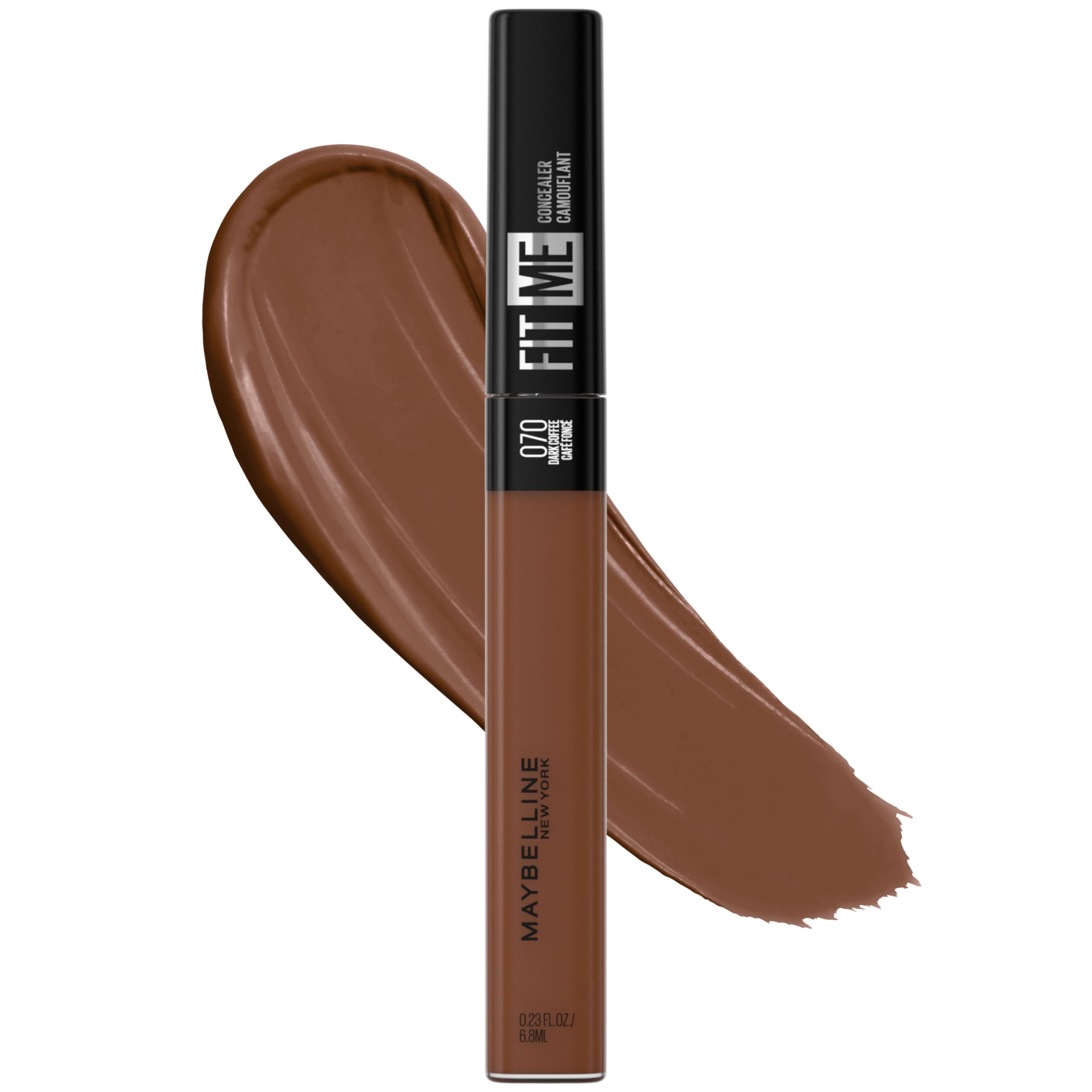 Corrector Maybelline Fit Me Liquid Café Oscuro Sin Aceite - Venta Internacional.