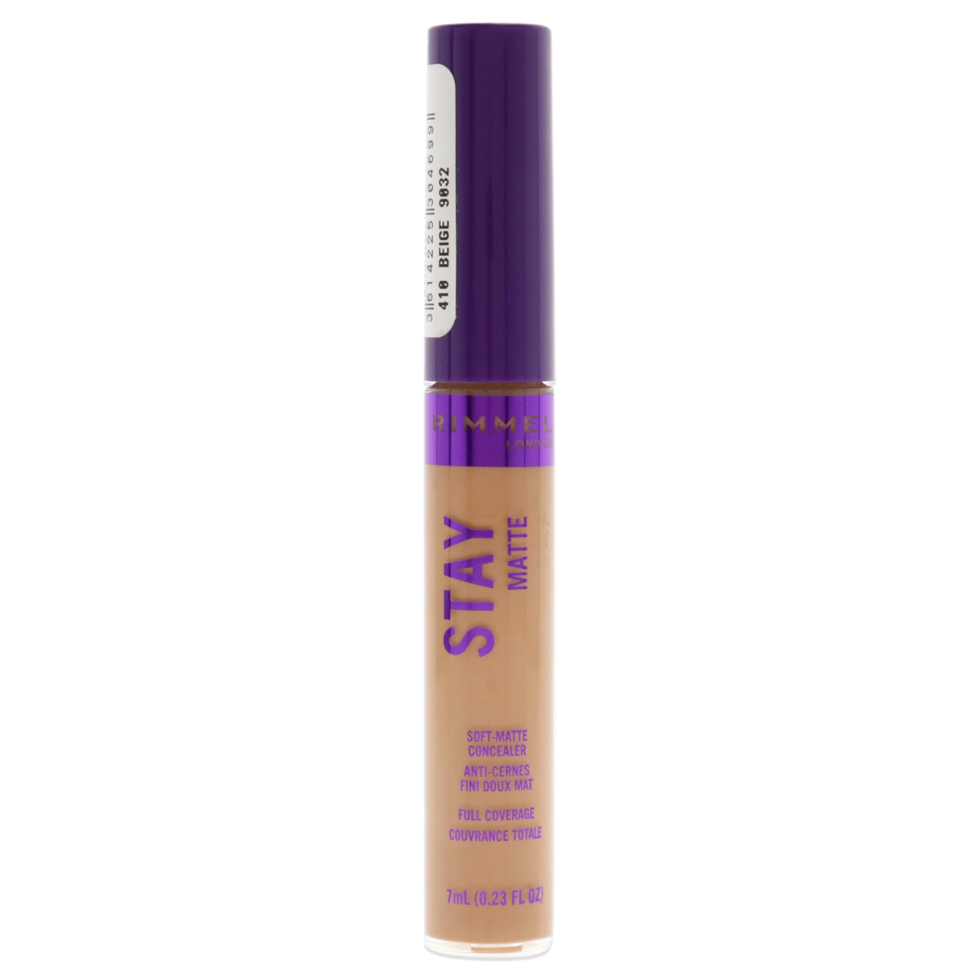 Corrector Rimmel London Stay Matte 410, Color Beige, 7 Ml, 24 Horas - Venta Internacional.