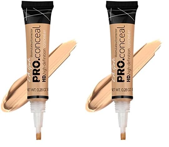 Concealer L.a. Girl Pro Conceal Hd, Color Beige Cremoso, 8 Ml (paquete De 2) - Venta Internacional.