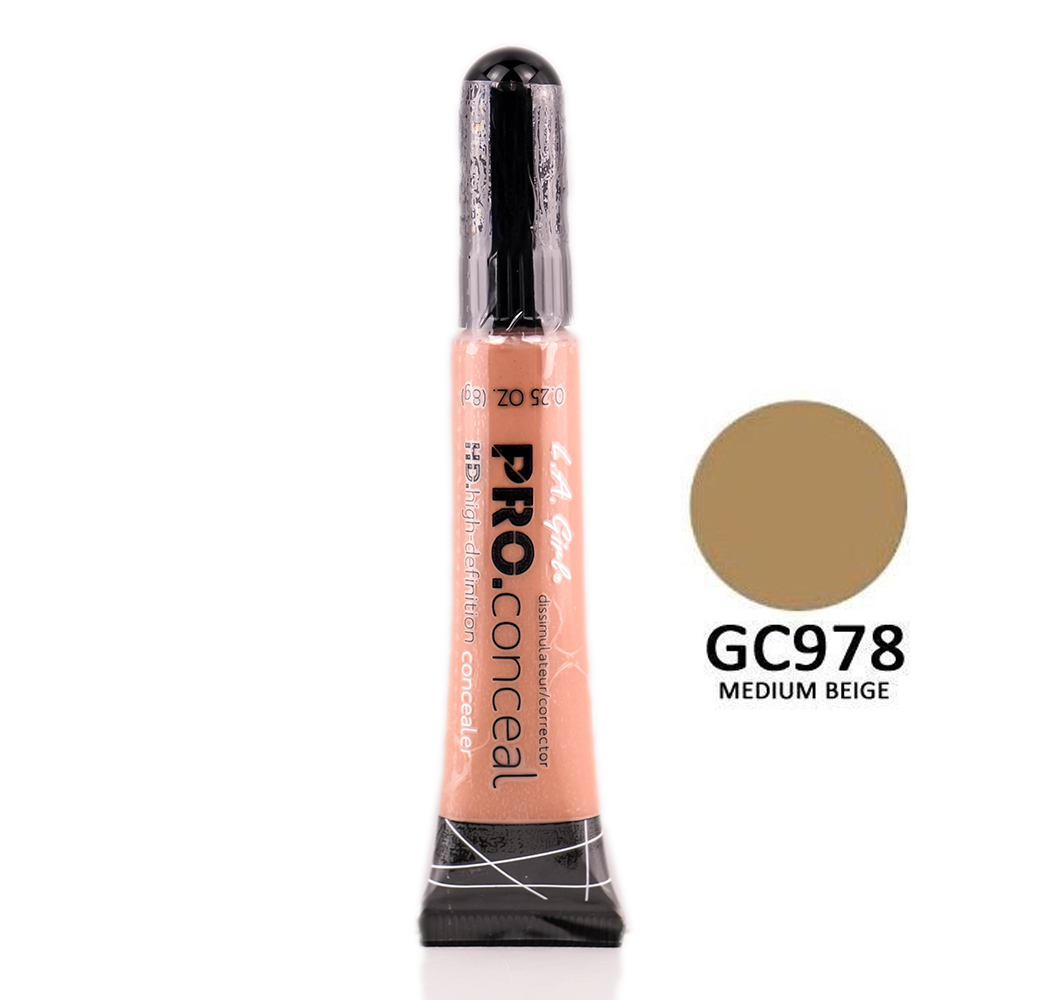 Corrector La Girl Pro Conceal Hd De Color Beige Mediano Gc978 - Venta Internacional.