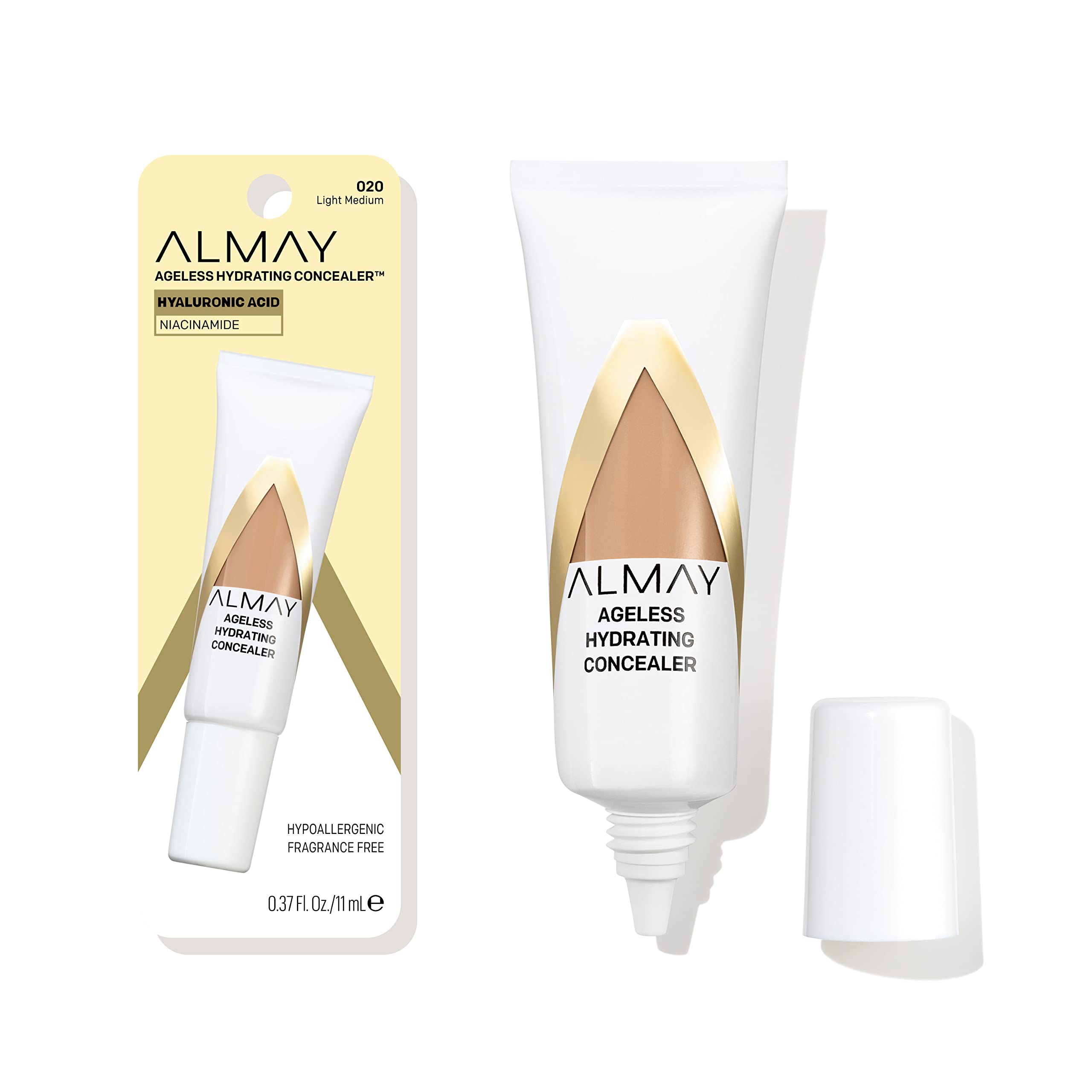 Corrector Almay Anti-aging 020 Light Medium, 11 Ml, Ácido Hialurónico - Venta Internacional.