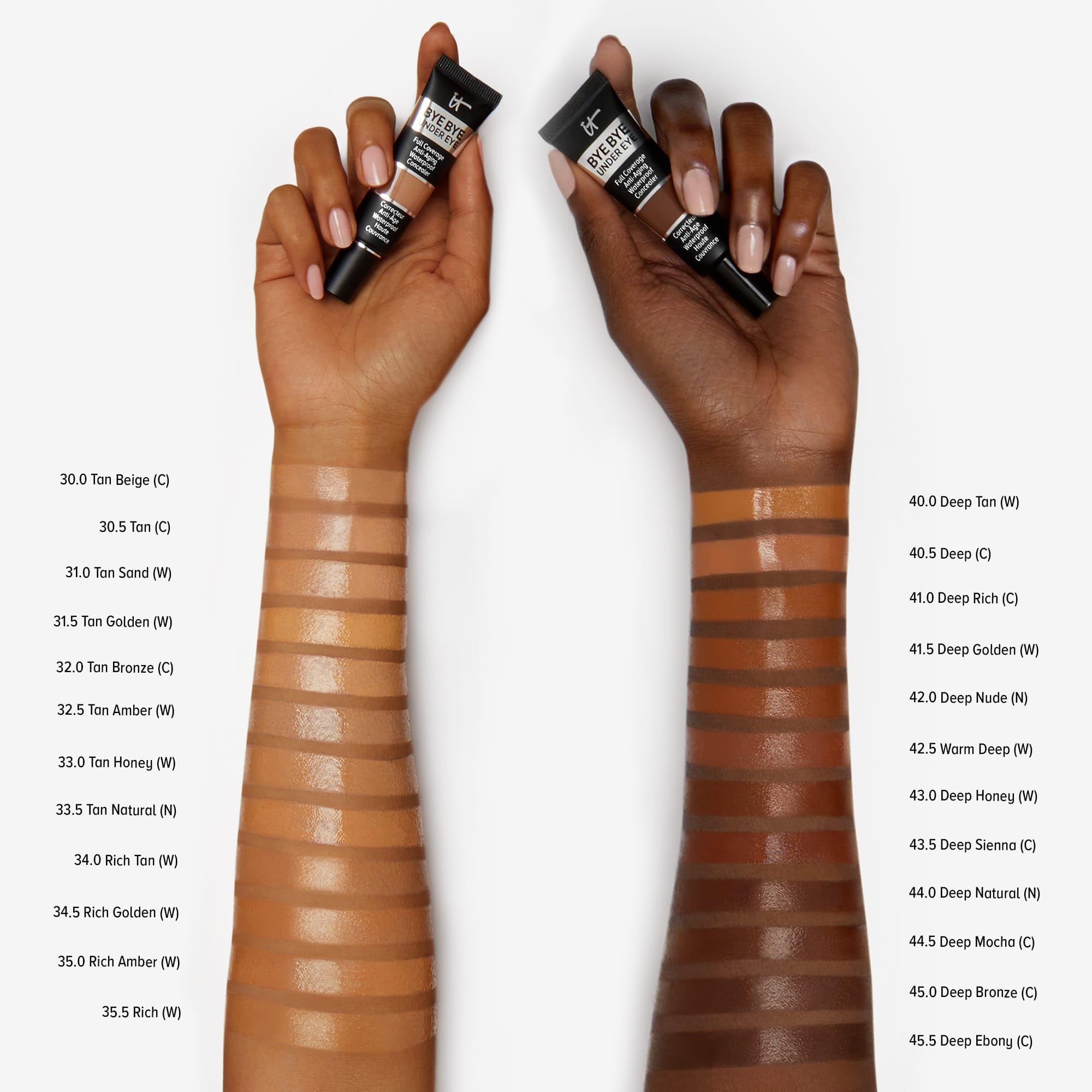 Foto 7 pulgar | Concealer It Cosmetics Bye Bye Under Eye, Cobertura Total, Bronceado Profundo - Venta Internacional.