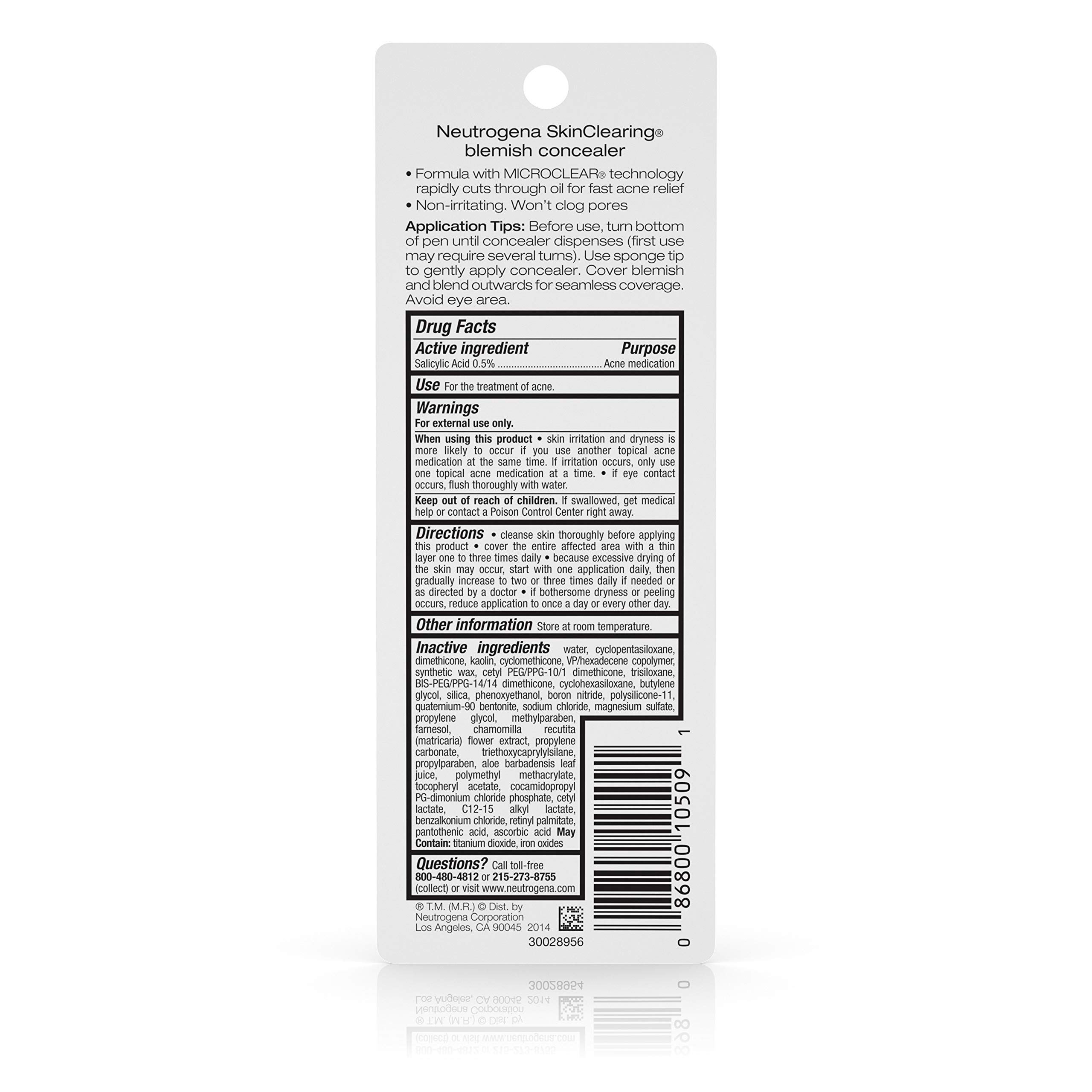 Foto 6 | Corrector Neutrogena Skinclearing Blemish Con Ácido Salicílico - Venta Internacional