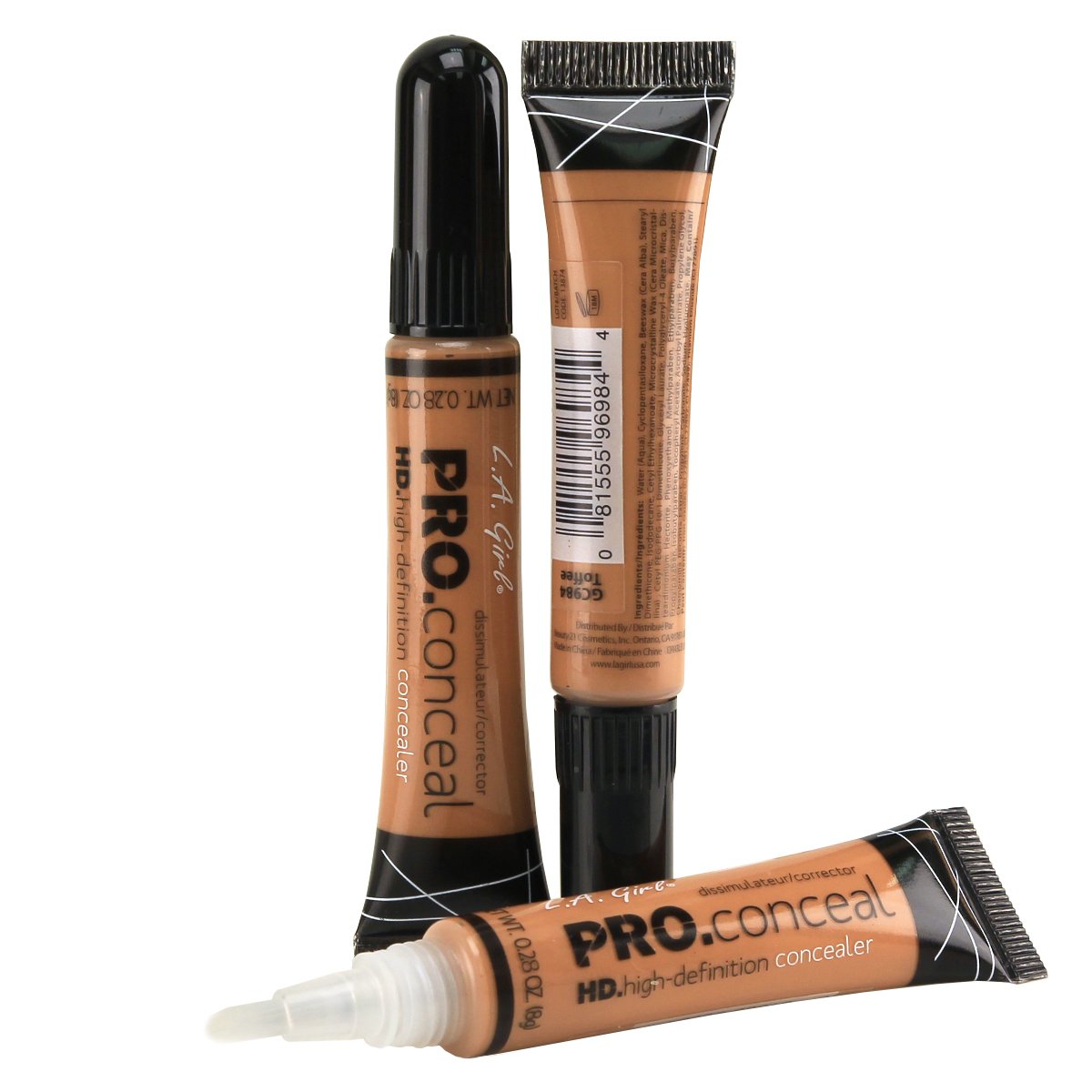 Foto 2 | Corrector L.a. Girl Hd Pro Conceal Toffee De Alta Definición X3 - Venta Internacional.