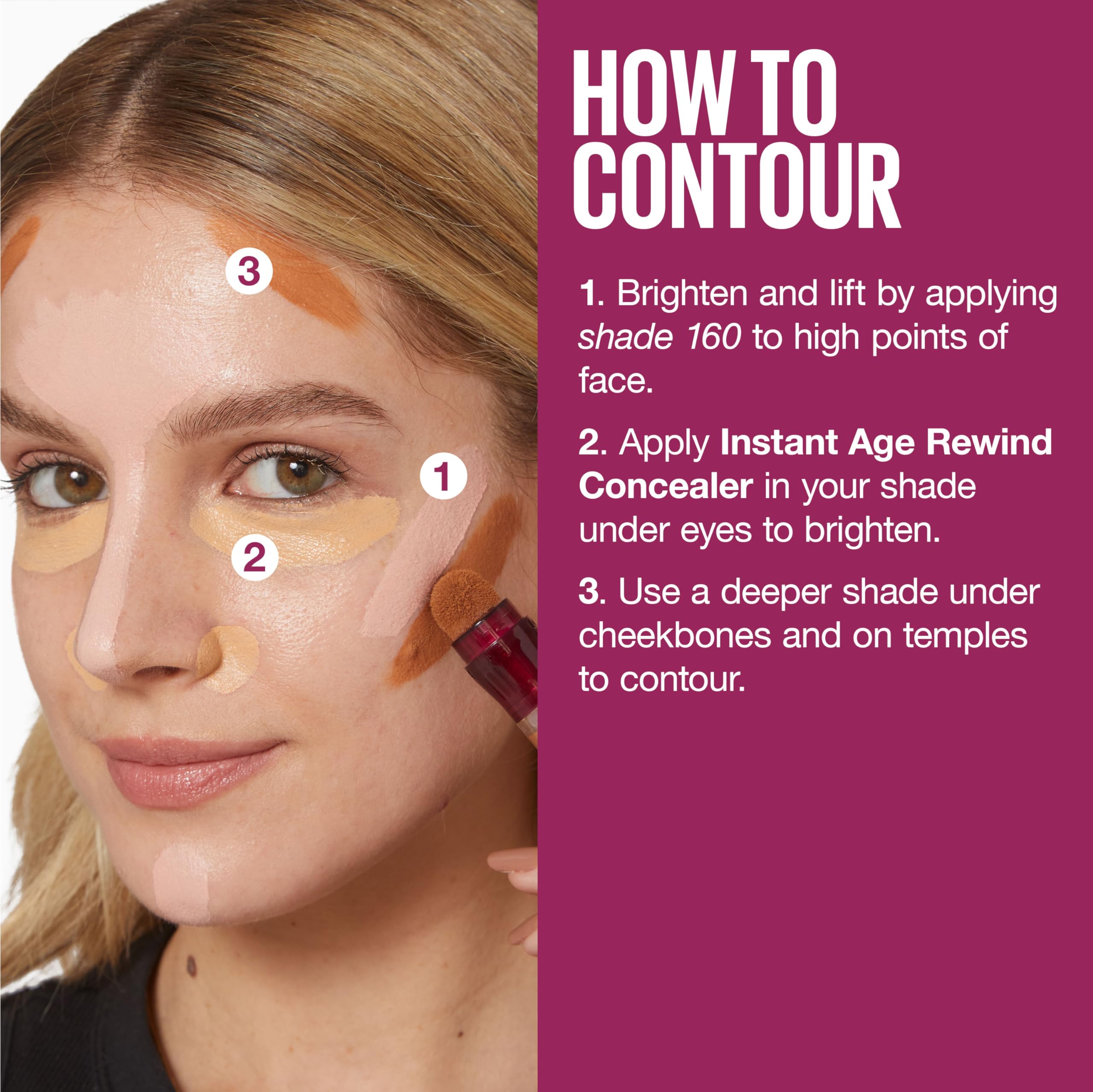 Foto 8 pulgar | Corrector Maybelline Instant Age Rewind 160, 1 Unidad - Venta Internacional.