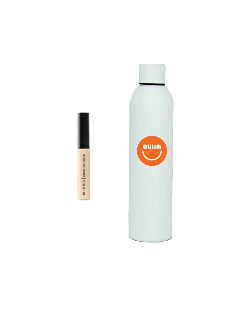 Corrector Liquido Bissu Tono 03 Oblea + Termo De Agua Güish