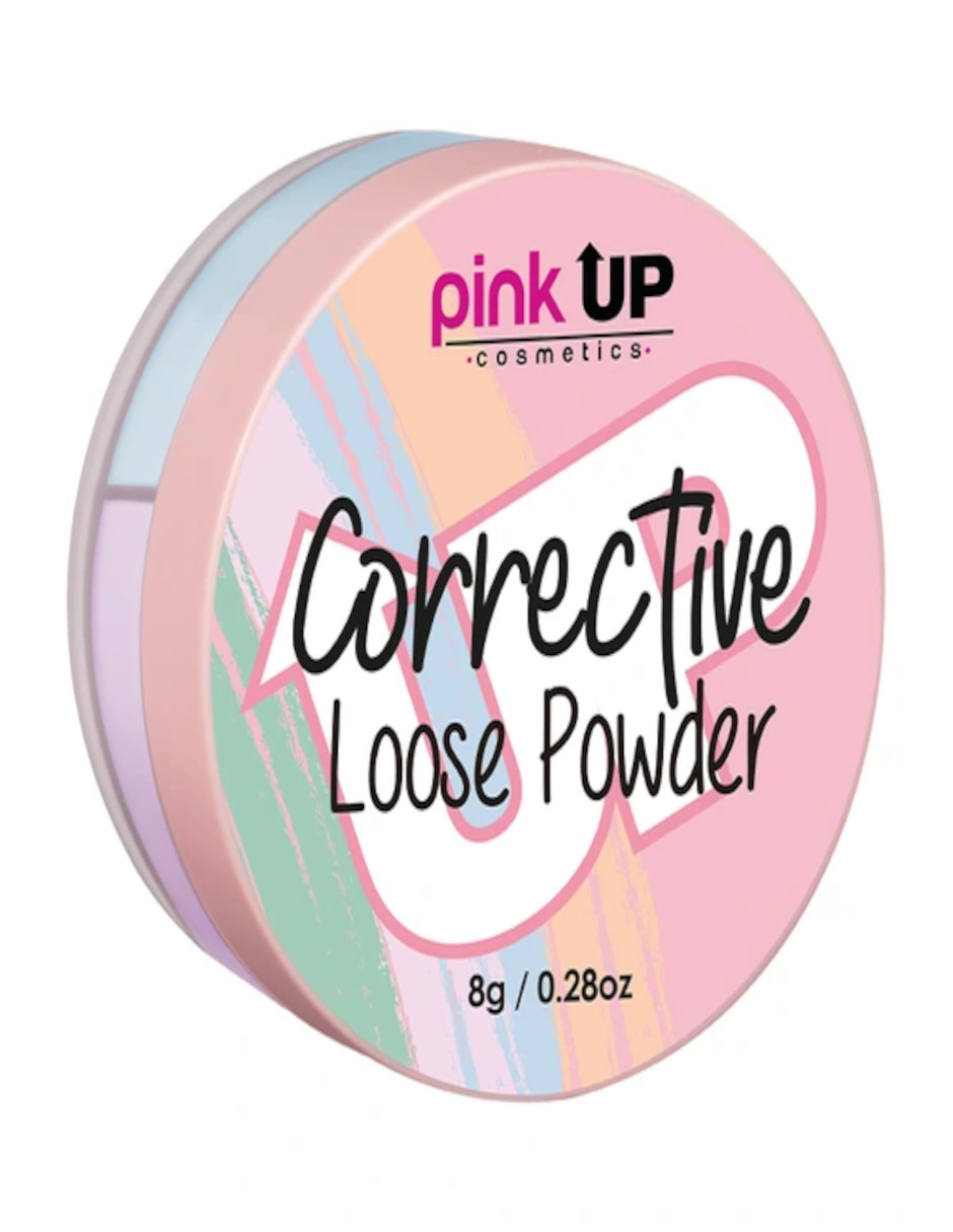 Foto 3 pulgar | Corrector En Polvo Suelto - Corrective Loose Powder Pink Up Tono Neutral + Termo De Agua De Regalo Güish