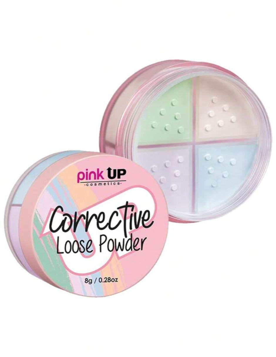 Foto 5 pulgar | Corrector En Polvo Suelto - Corrective Loose Powder Pink Up Tono Neutral + Termo De Agua De Regalo Güish