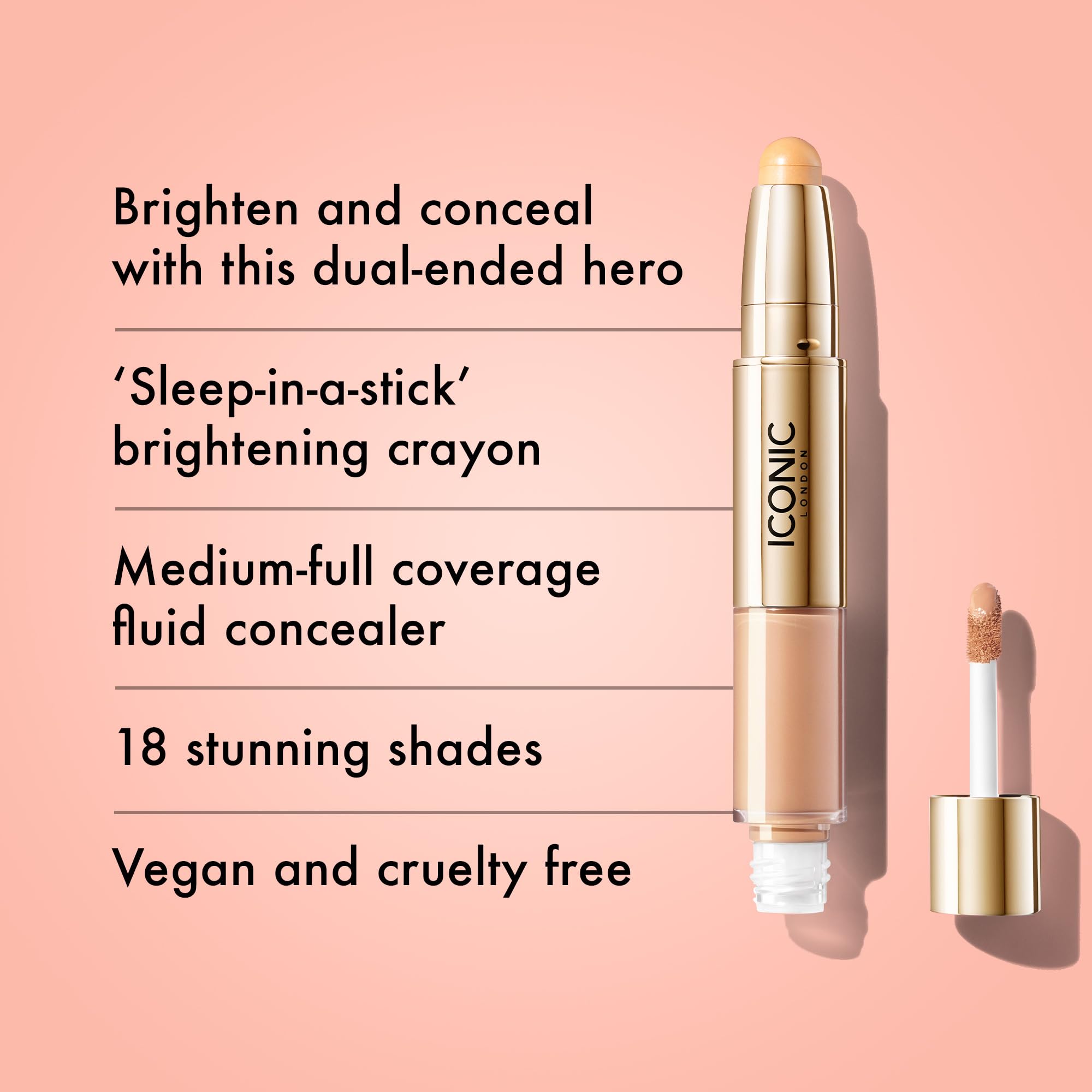 Foto 3 pulgar | Corrector Iconic London Radiant Creamy Liquid + Crayon Duo - Venta Internacional.