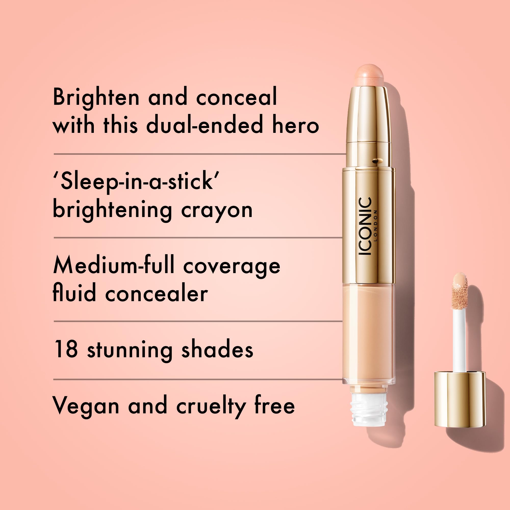 Foto 3 pulgar | Corrector Iconic London Radiant Creamy Liquid + Crayon Duo - Venta Internacional.