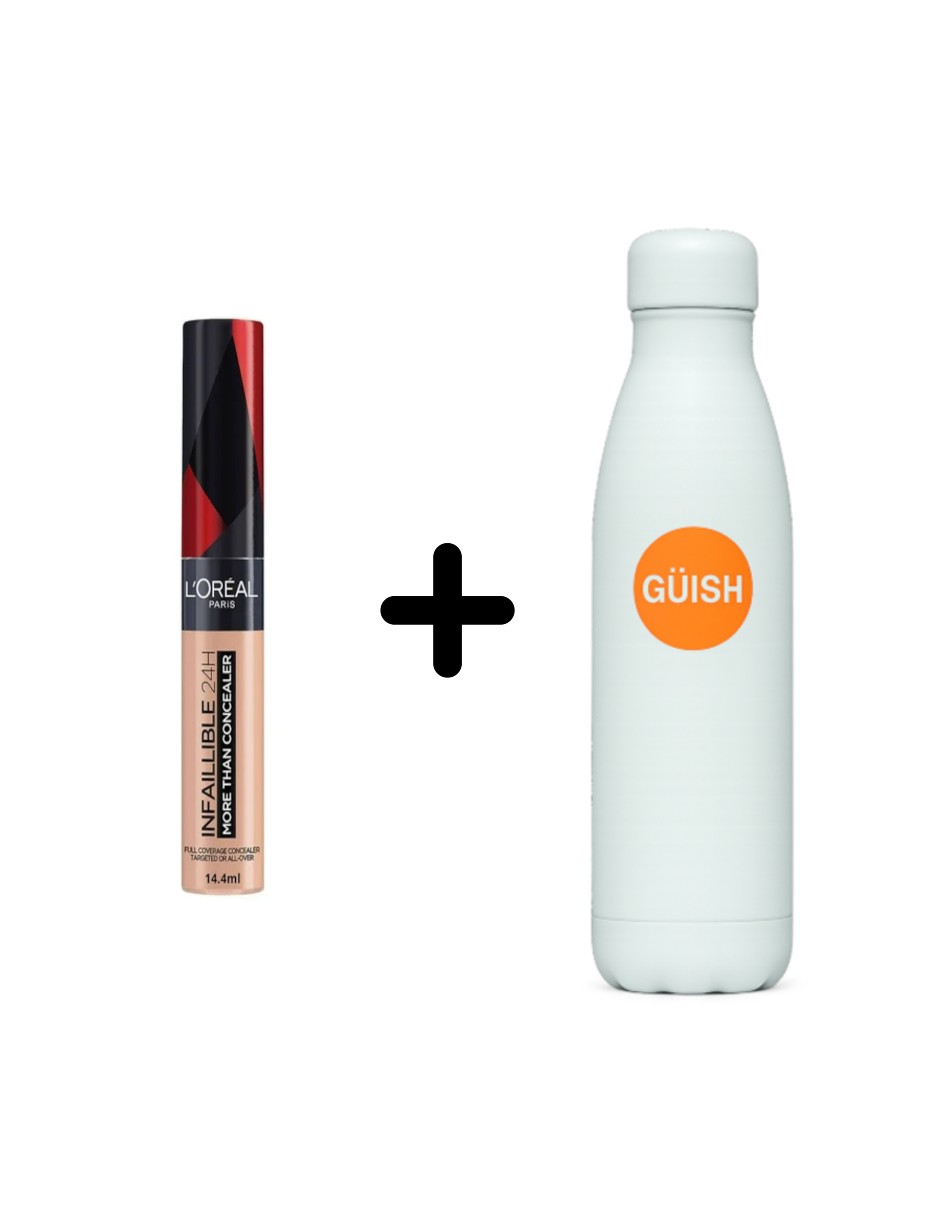 Corrector Infaillible L´oréal Paris More Than A Concealer Tono 324 Oatmeal + Termo Güish Gratis