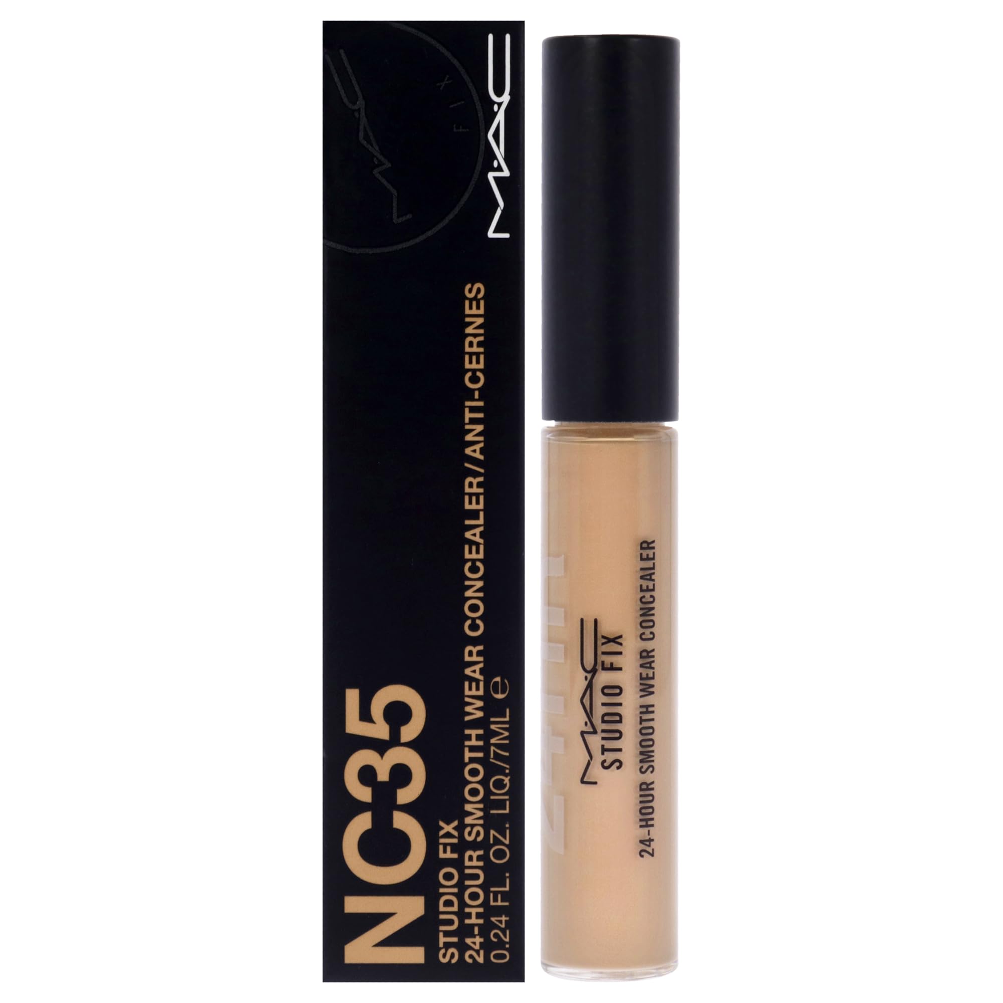 Corrector Mac Studio Fix 24 Hour Smooth Wear Nc35 7 Ml Para Mujer - Venta Internacional.