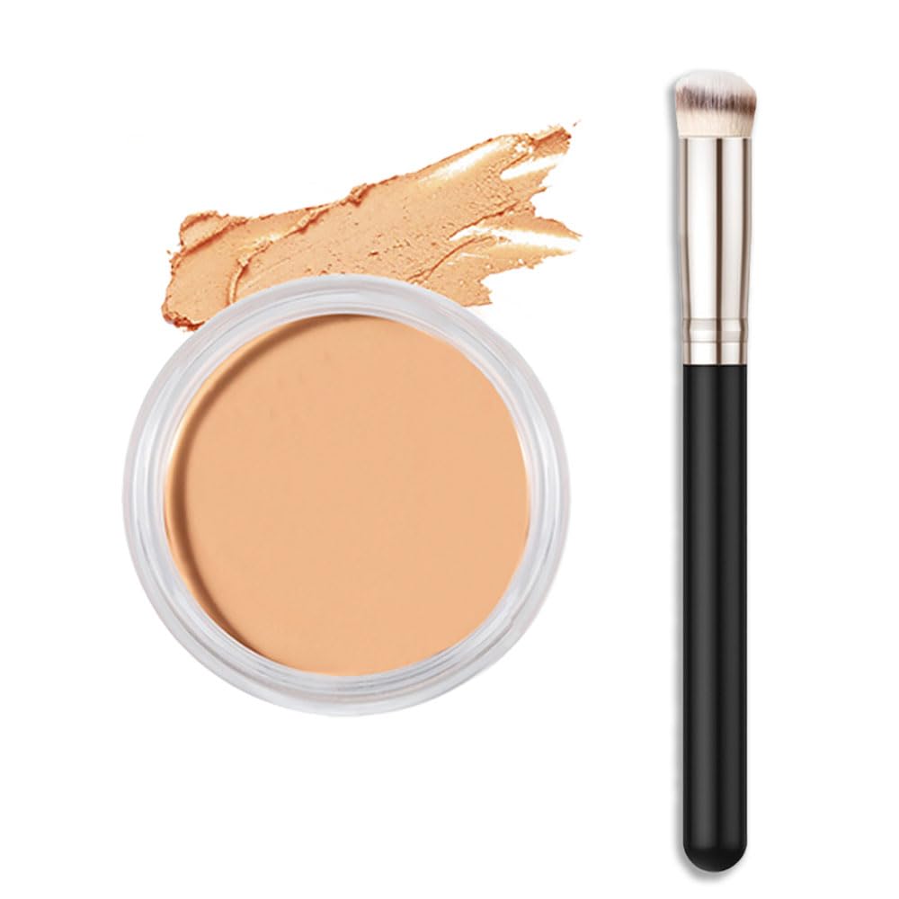 Set De Correctores Kaely Cream Pot De Cobertura Total Con Brocha Vegan - Venta Internacional.