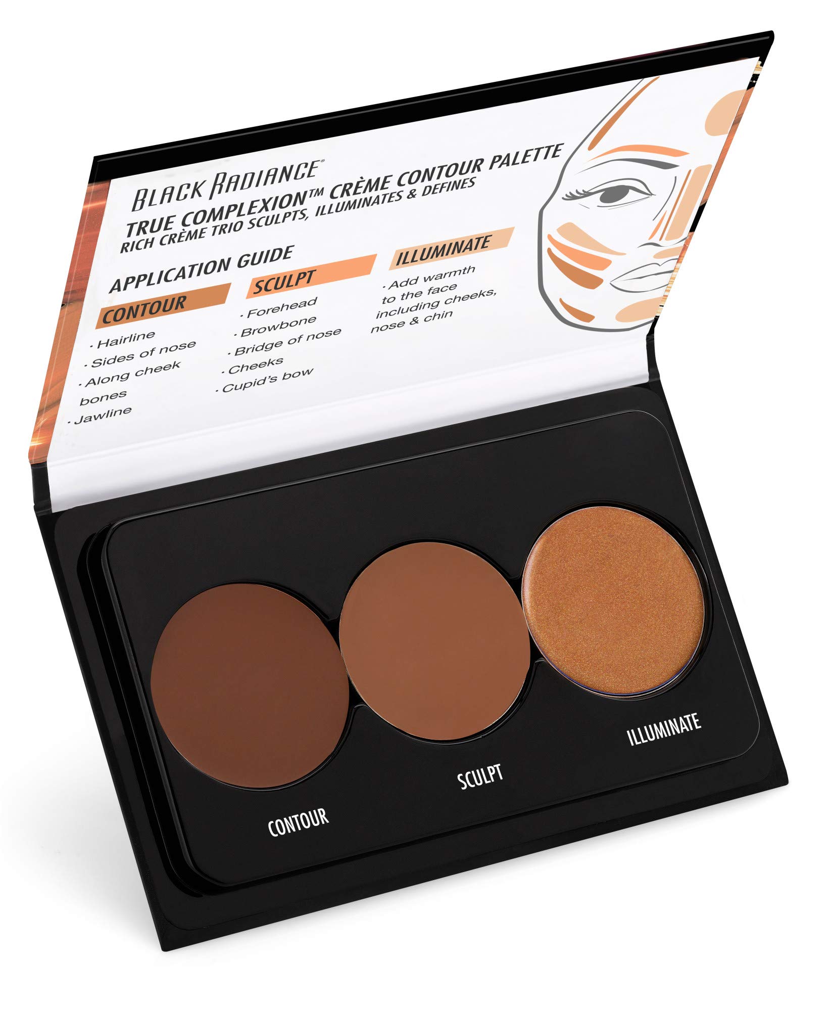 Foto 3 | Crema Contour Palette Black Radiance True Complexion - Venta Internacional.
