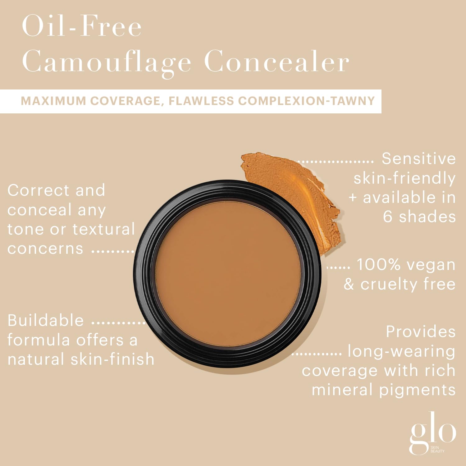 Foto 3 pulgar | Corrector Glo Skin Beauty Camouflage Tawny Sin Aceite - Venta Internacional.