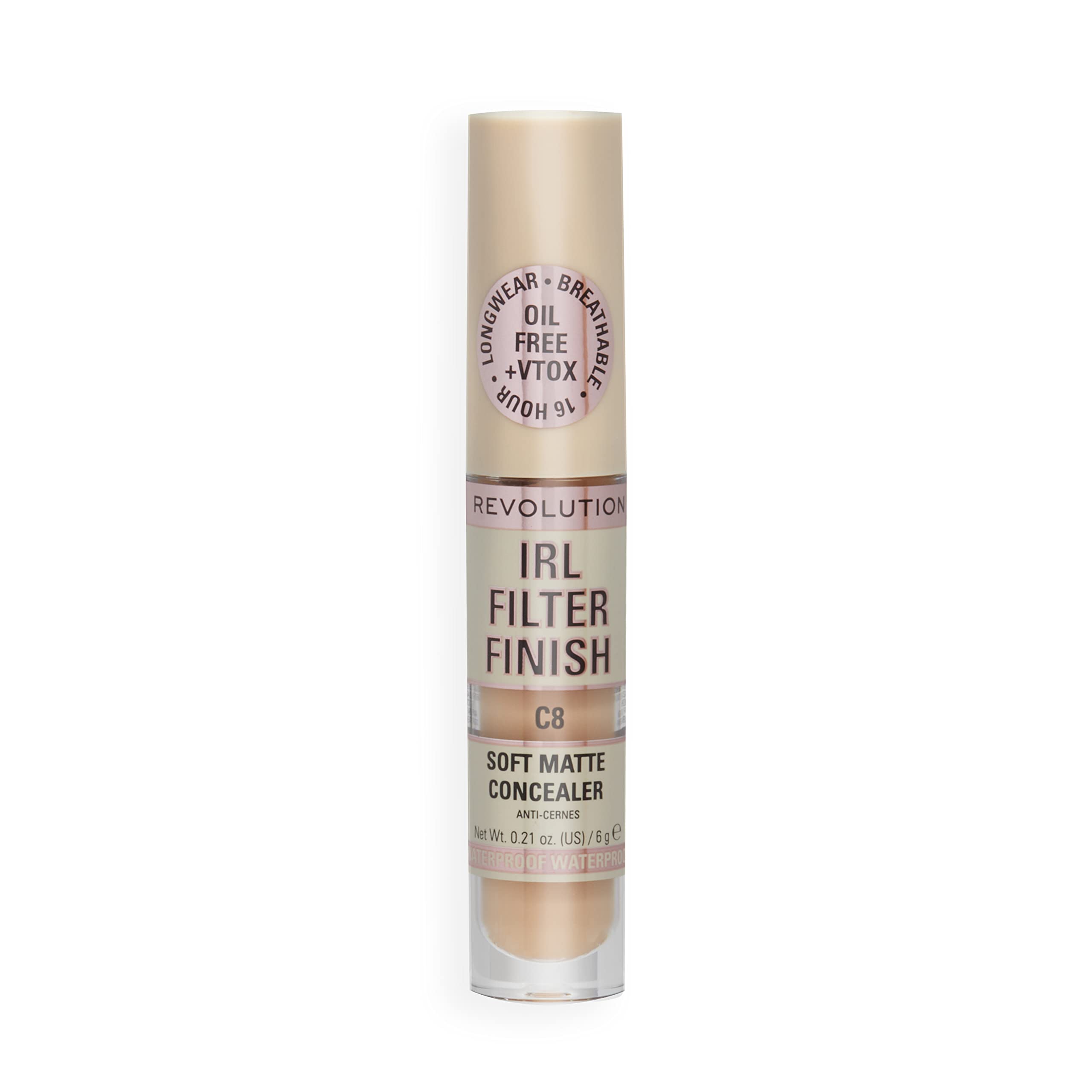 Foto 8 pulgar | Corrector Makeup Revolution Irl Filter Finish C8, 6 Ml, Vegano - Venta Internacional.