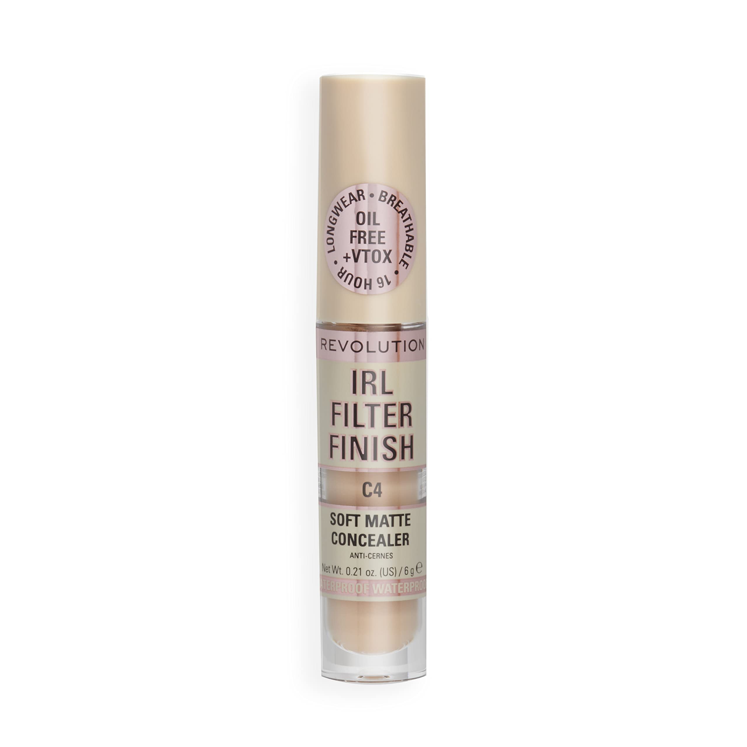 Foto 8 pulgar | Corrector Makeup Revolution Irl Filter Finish C4, 6 Ml, Vegano - Venta Internacional.