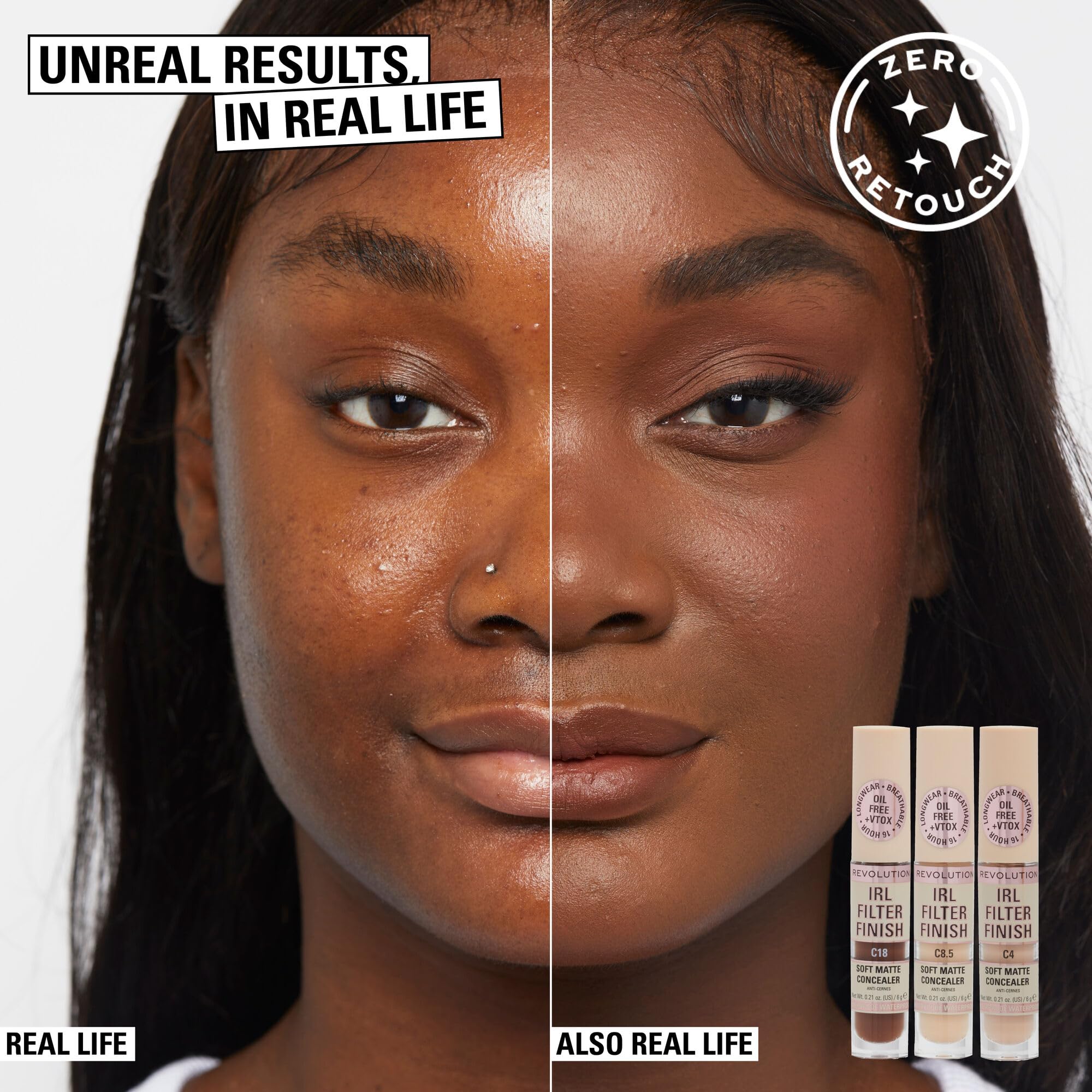 Foto 5 pulgar | Filtro Corrector Makeup Revolution Irl C7, Cobertura Total, 6 Ml - Venta Internacional.