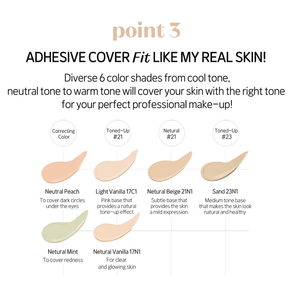 Foto 6 pulgar | Corrector Etude Big Cover Skin Fit Pro Beige Neutro - Venta Internacional.
