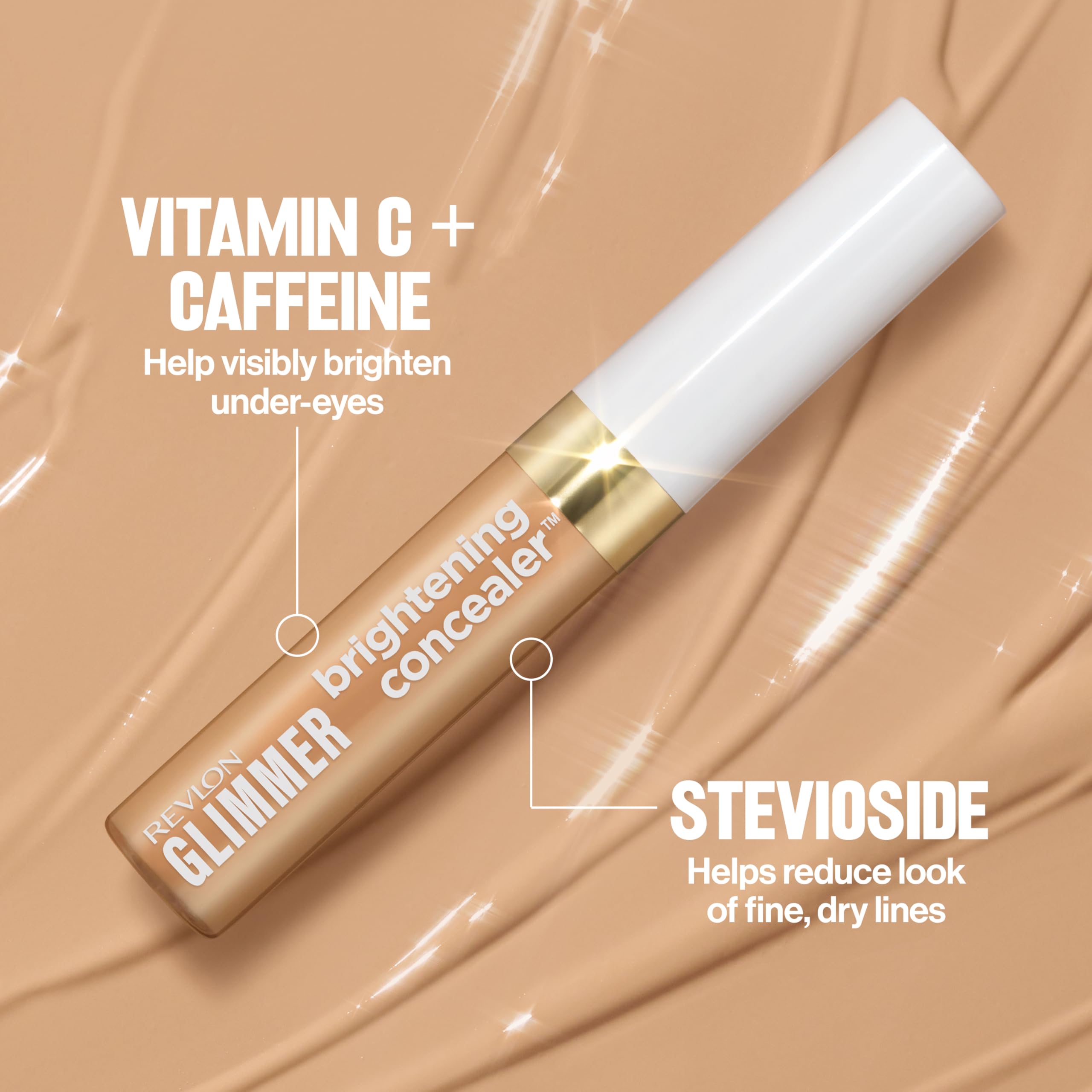 Foto 4 | Corrector Revlon Glimmer Correcting 105, 9 Ml, Con Cafeína Y Vitamina C - Venta Internacional.
