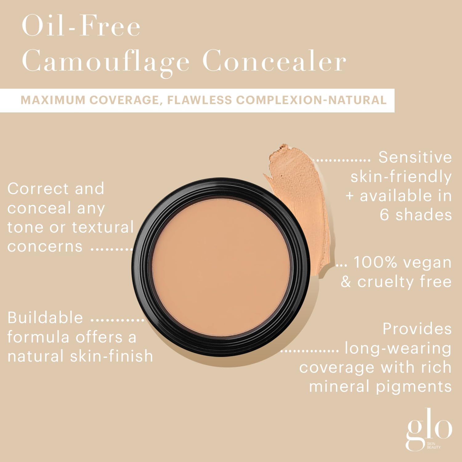 Foto 3 pulgar | Corrector Glo Skin Beauty  Sin Aceite  Camuflaje Natural - Venta Internacional.