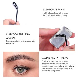 Foto 4 | Jabón Para Peinar Cejas Huoguo Transparente De Larga Duración - Venta Internacional.