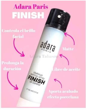 Foto 3 pulgar | Fijador De Maquillaje Adara Paris Profesional Setting Finish