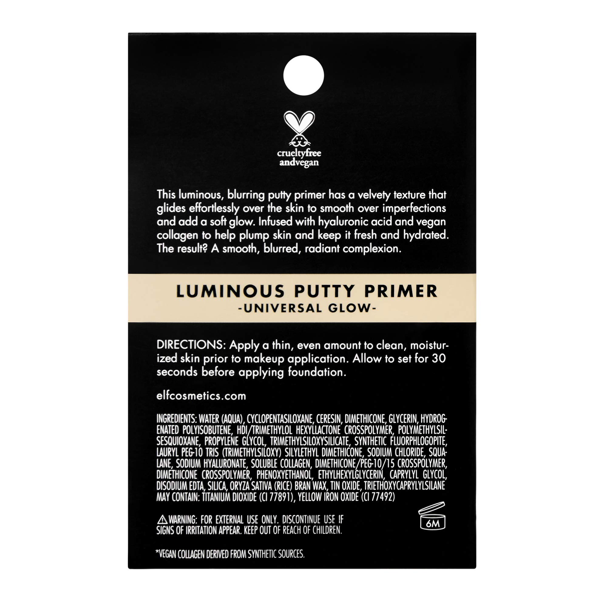 Foto 3 pulgar | Venta Internacional - Primer E.l.f. Luminous Putty Skin Perfeccionador Con Hialurónico A