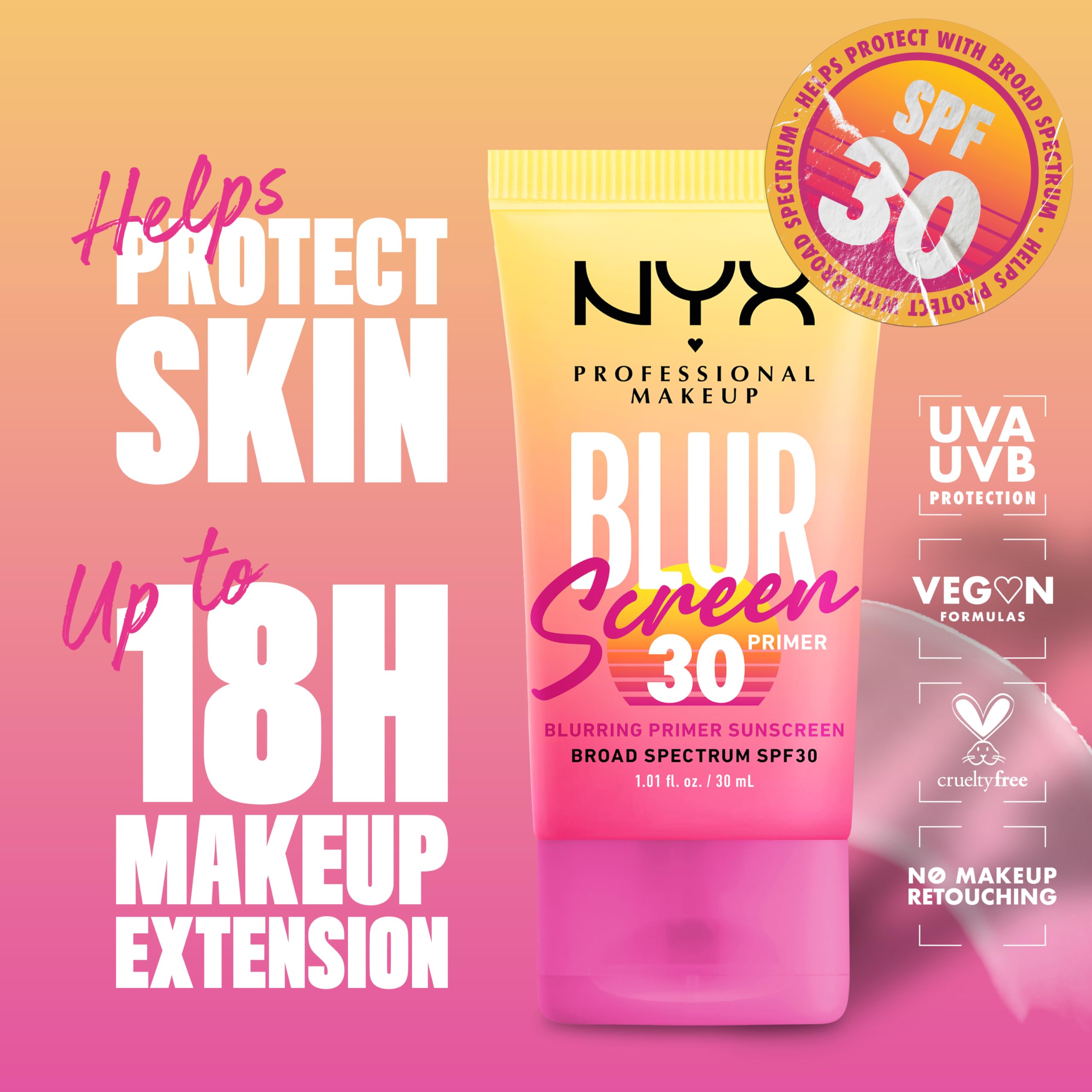 Foto 3 pulgar | Protector Solar Primer Nyx Professional Makeup Blurscreen Spf 30 - Venta Internacional