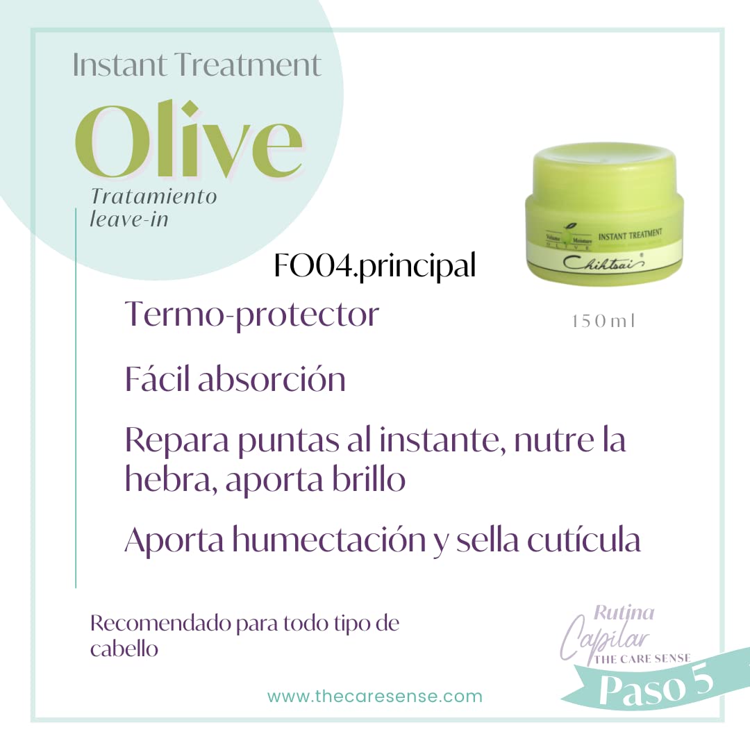 Foto 3 pulgar | Tratamiento Sin Enjuague Chihtsai Olive Instant 150 Ml - Venta Internacional.