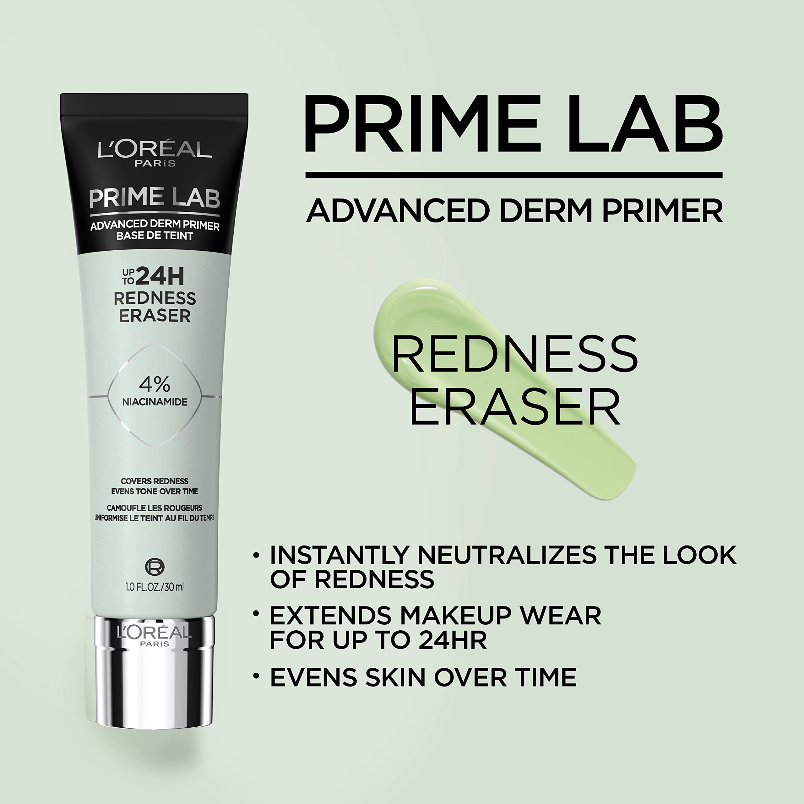 Foto 3 pulgar | Primer Facial L'oreal Paris Prime Lab, Goma De Borrar Para Enrojecimiento, 30 Ml - Venta Internacional.