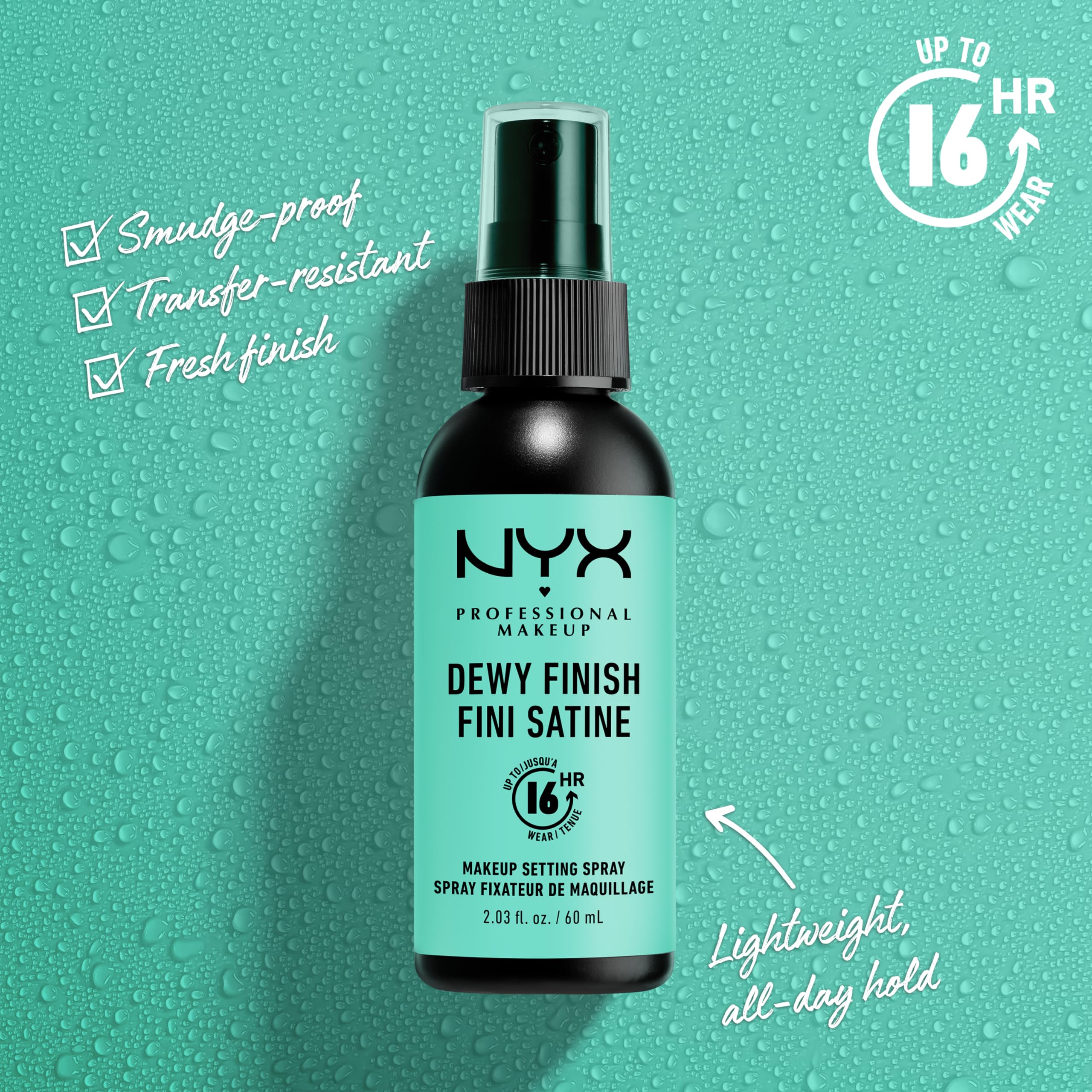 Foto 4 pulgar | Spray Fijador De Maquillaje Nyx Professional Makeup Dewy Finish - Venta Internacional.