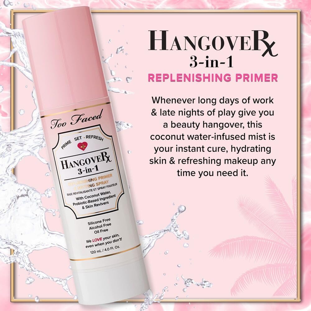 Foto 4 pulgar | Primer Y Fijador En Aerosol Too Faced Hangover 3 En 1, 120 Ml - Venta Internacional.