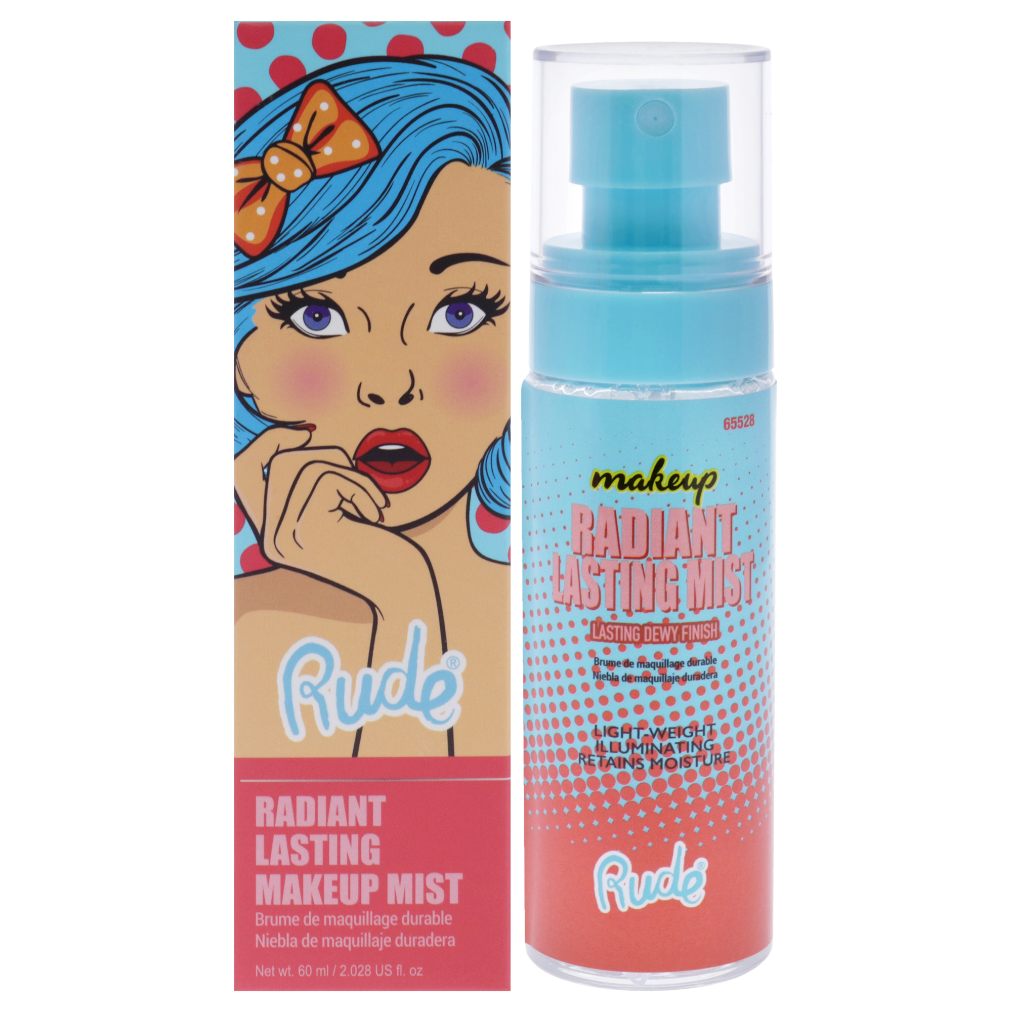 Bruma De Maquillaje Rude Cosmetics Radiant Lasting 60 Ml Para Mujer - Venta Internacional.