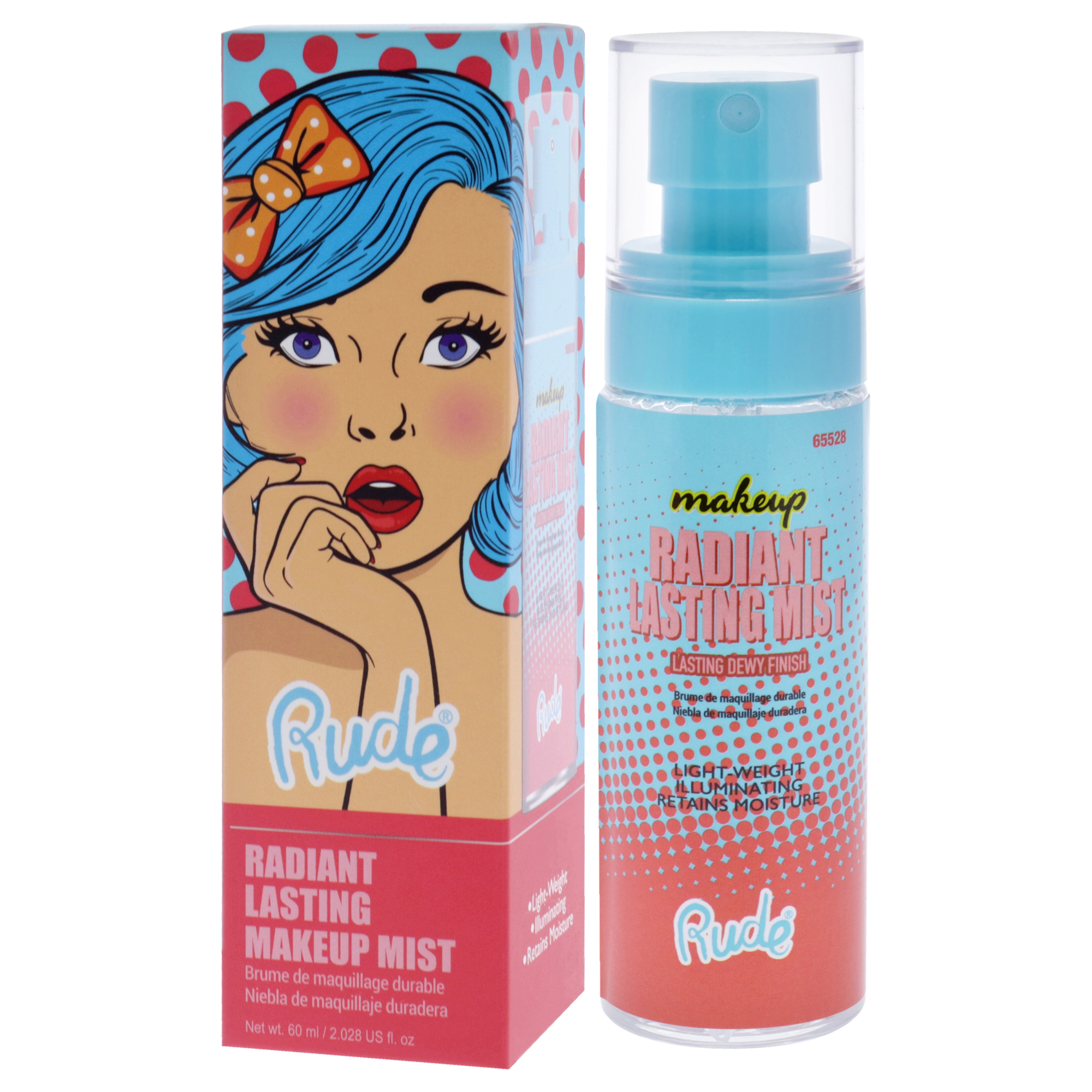 Foto 4 pulgar | Bruma De Maquillaje Rude Cosmetics Radiant Lasting 60 Ml Para Mujer - Venta Internacional.