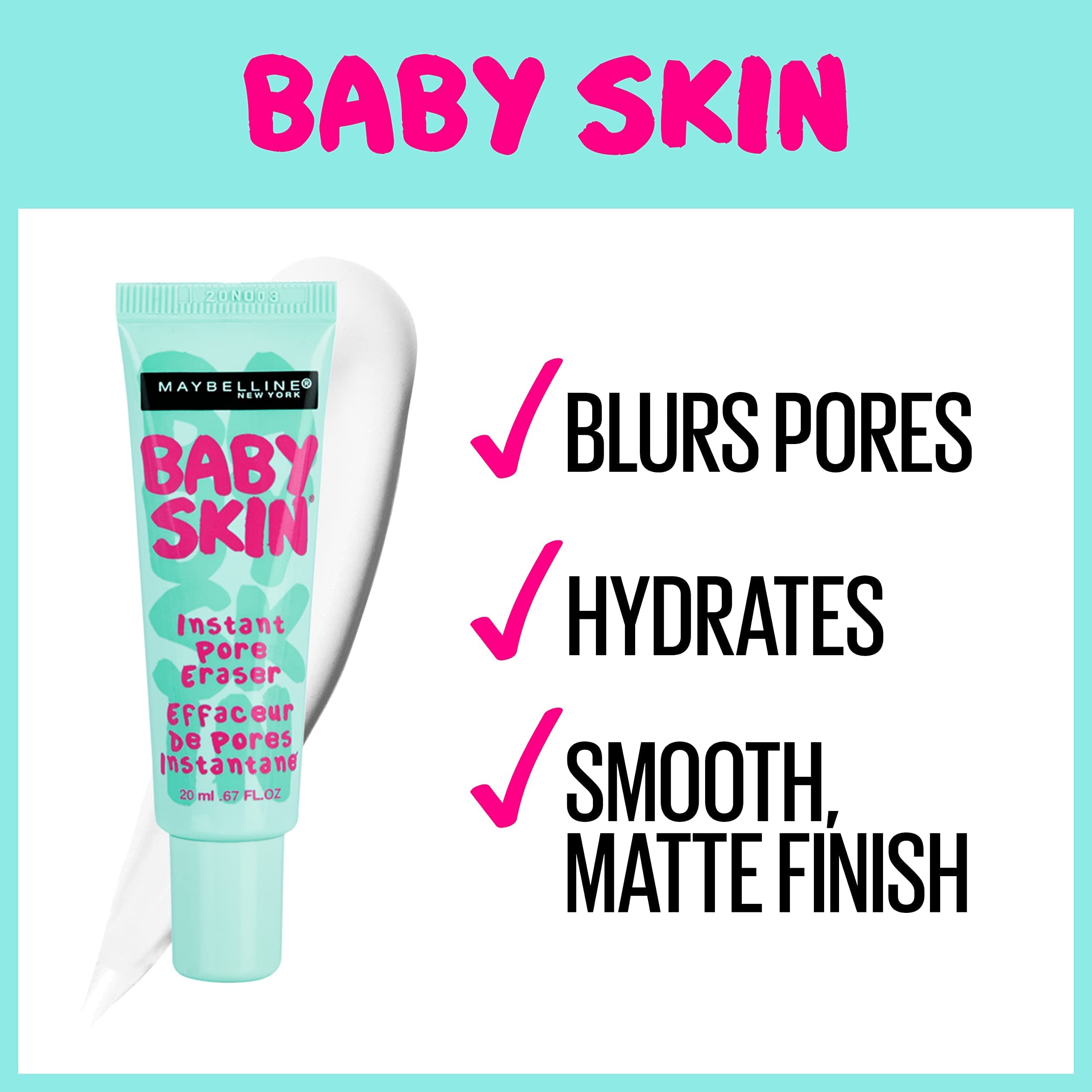 Foto 5 pulgar | Primer Maybelline Baby Skin Transparente Paquete de 2 - Venta Internacional
