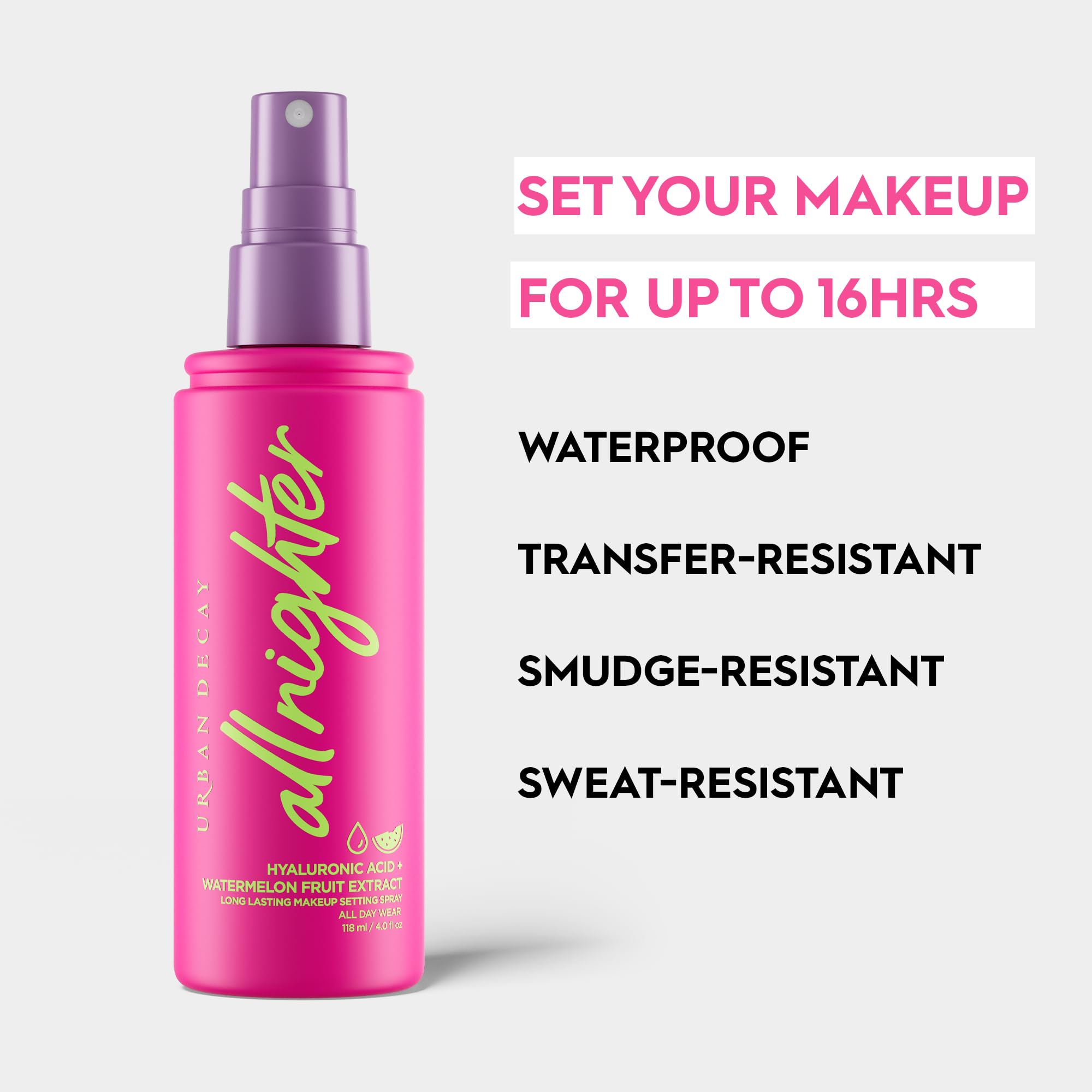 Foto 5 pulgar | Spray Fijador Urban Decay All Nighter con Ácido Hialurónico 120 ml - Venta Internacional