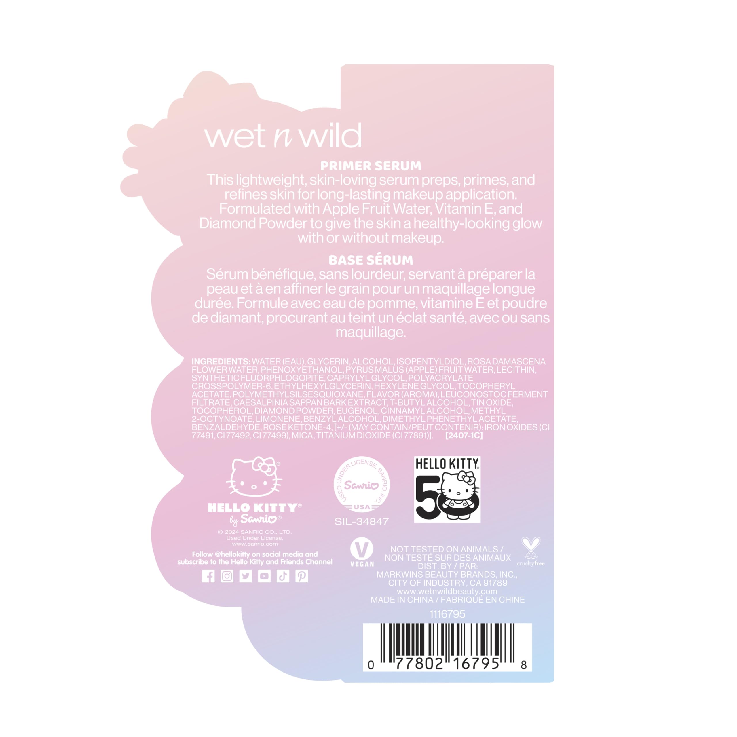 Foto 6 pulgar | Primer Serum Wet N Wild Hello Kitty Con Vitamina E Y Diamante - Venta Internacional.