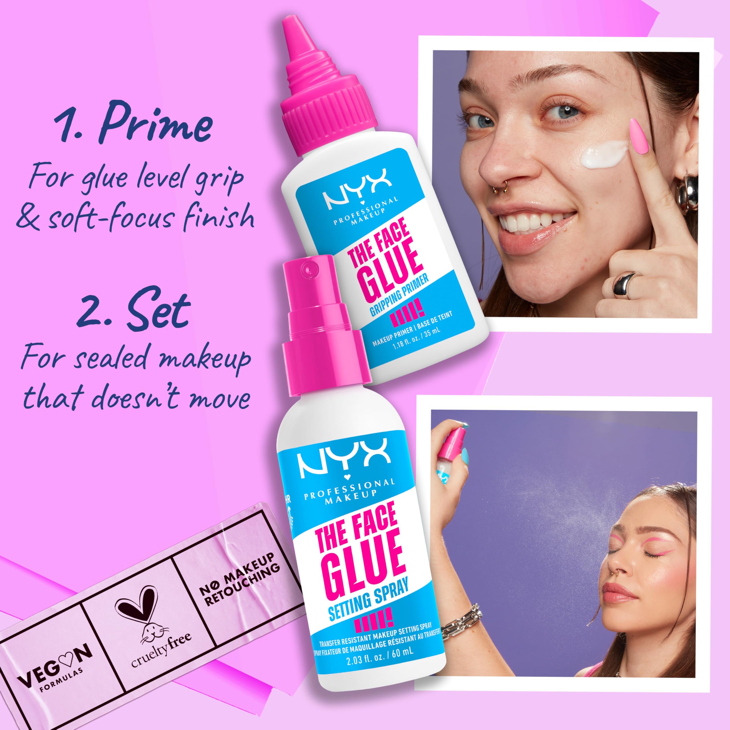 Foto 7 pulgar | Primer De Maquillaje Nyx Professional Makeup The Face Glue 24 Hr - Venta Internacional.