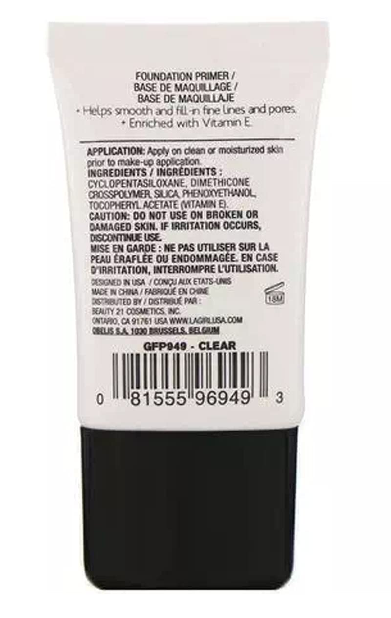 Foto 5 pulgar | Face Primer L.a. Girl, Suavizante De Alta Definición, Vitamina E, 15 Ml - Venta Internacional.
