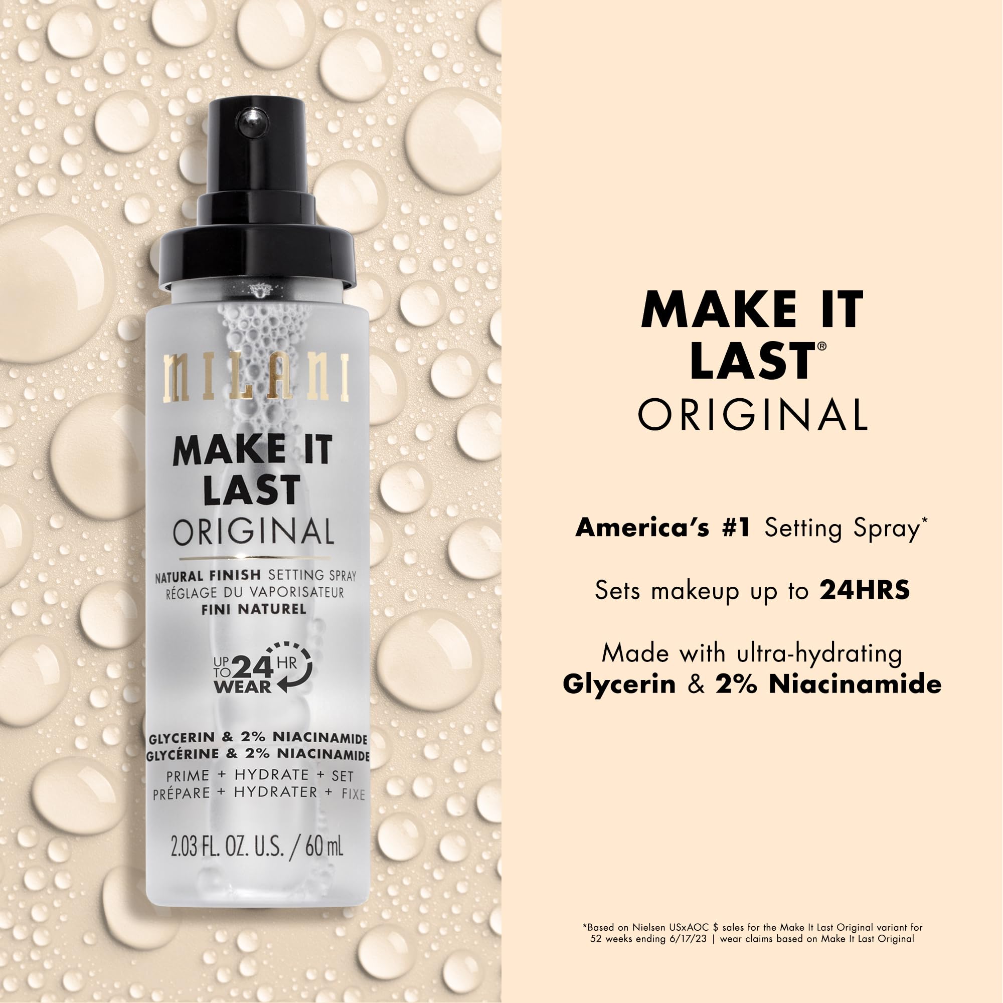 Foto 4 pulgar | Spray Fijador Milani Make It Last, Acabado Natural Original - Venta Internacional.