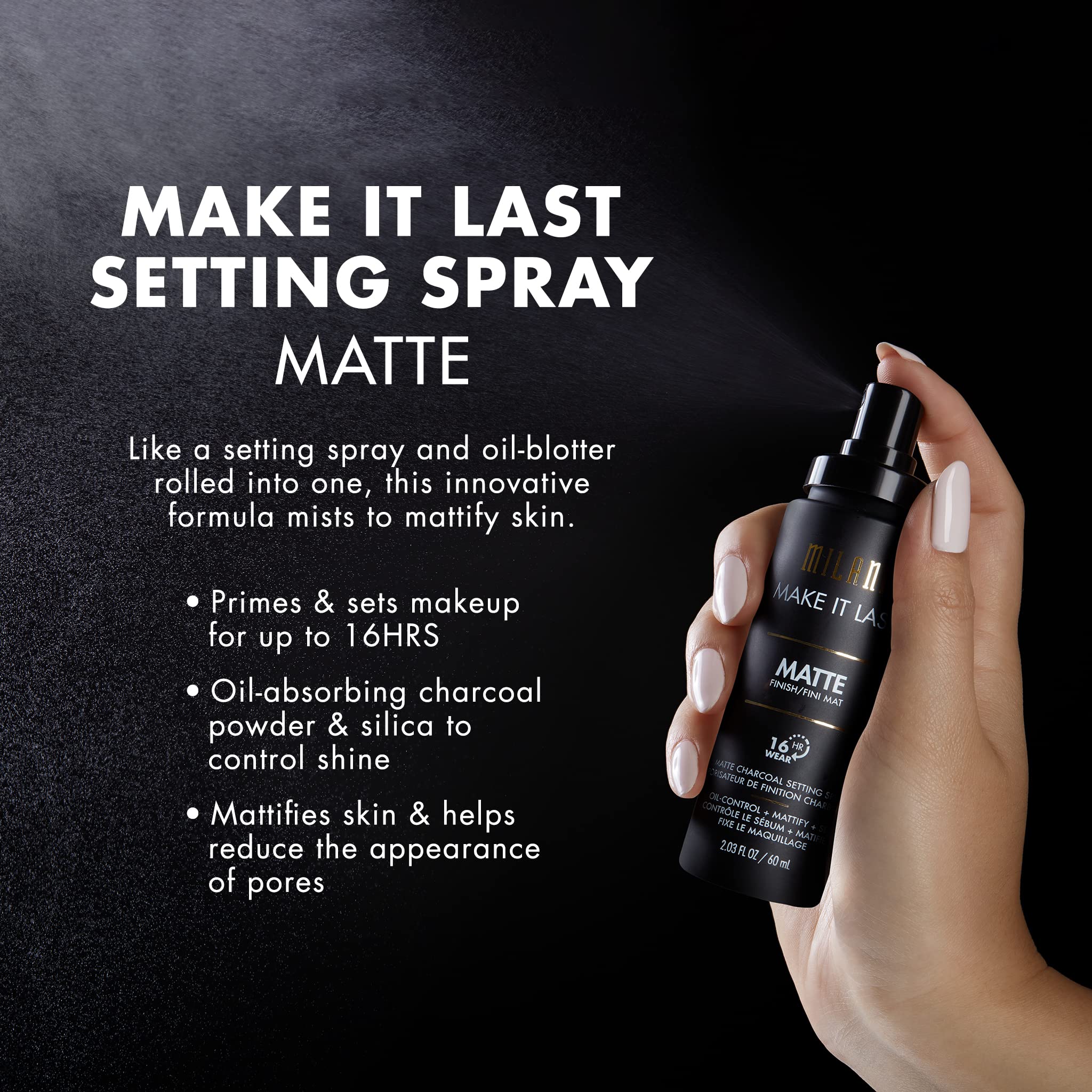 Foto 7 pulgar | Spray Fijador Milani Make It Last, Acabado Natural Original - Venta Internacional.