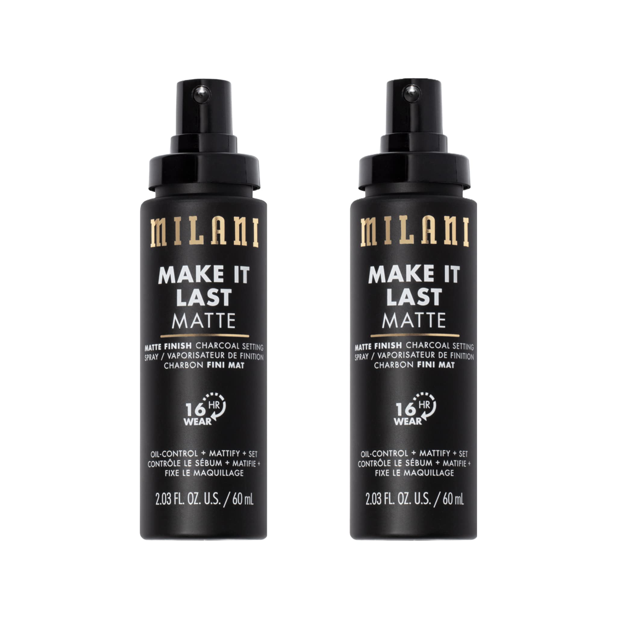 Foto 2 pulgar | Spray Fijador Milani Make It Last Matte Charcoal, Paquete De 2 - Venta Internacional.