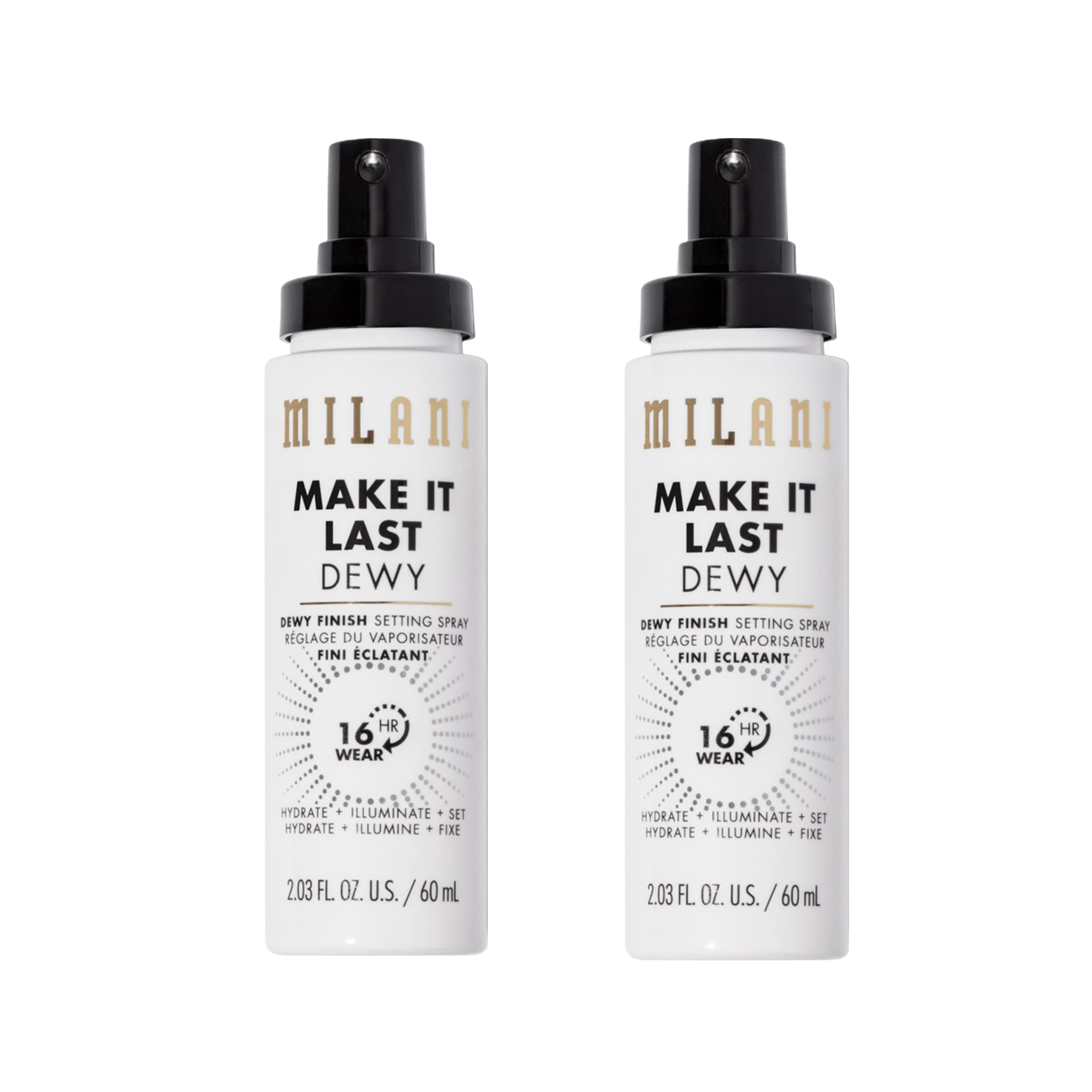 Foto 2 pulgar | Spray Fijador Milani Make It Last Dewy 3 En 1, Paquete De 2 - Venta Internacional.